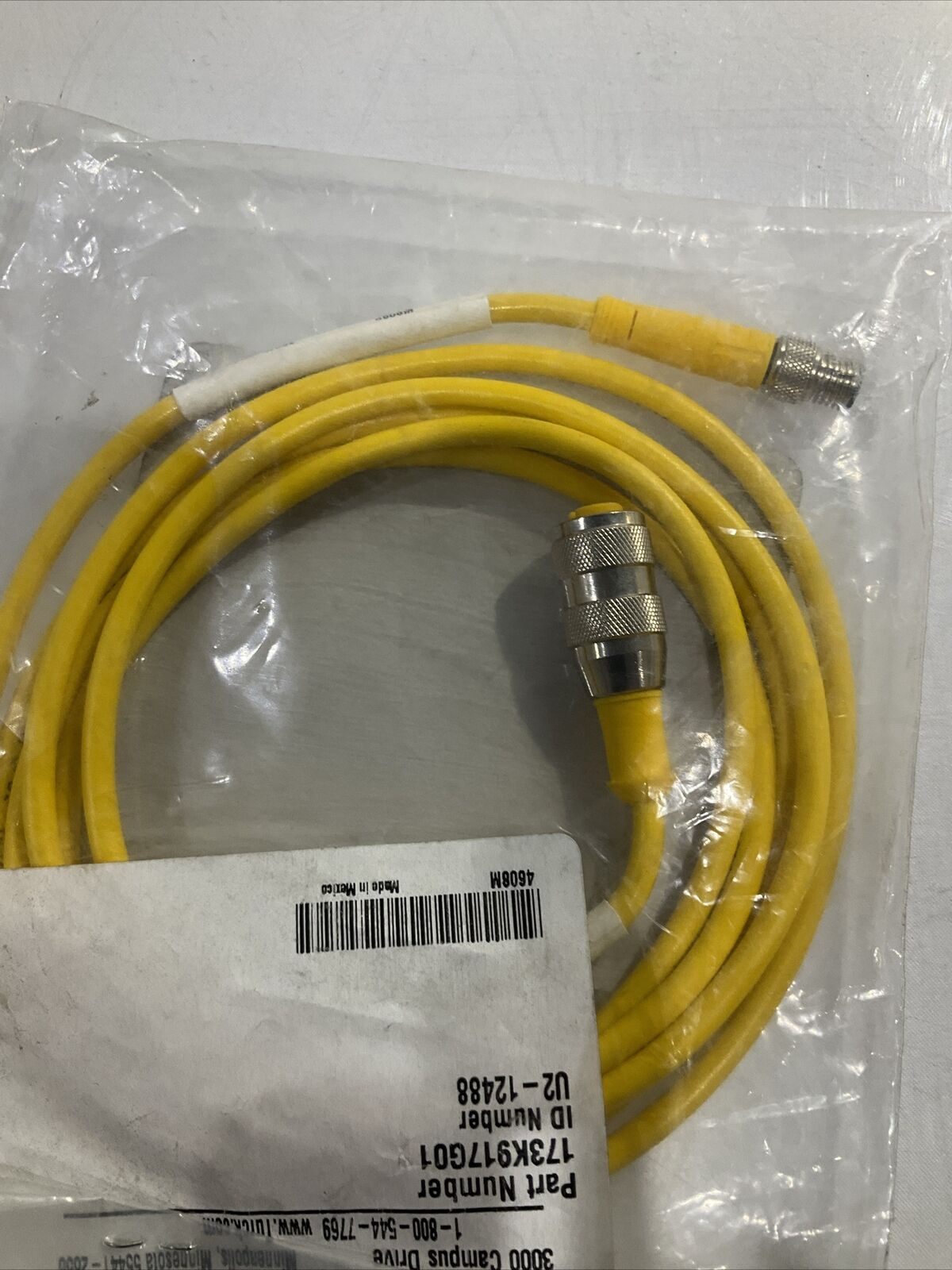 TURCK 4608M 173K917G01 CABLE ASSEMBLY BUNDLE PRESENT W352 V10 CHUTE JB2 U3S
