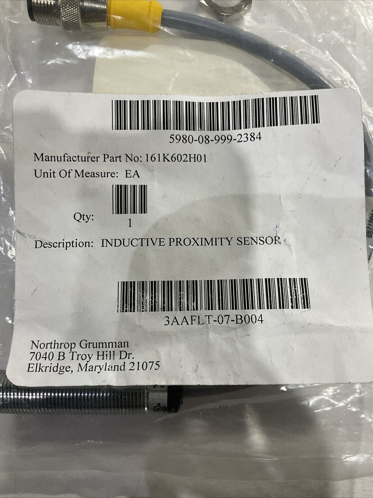TURCK 161K602H01 T4607096 T4607280 INDUCTIVE PROXIMITY SENSOR U3S