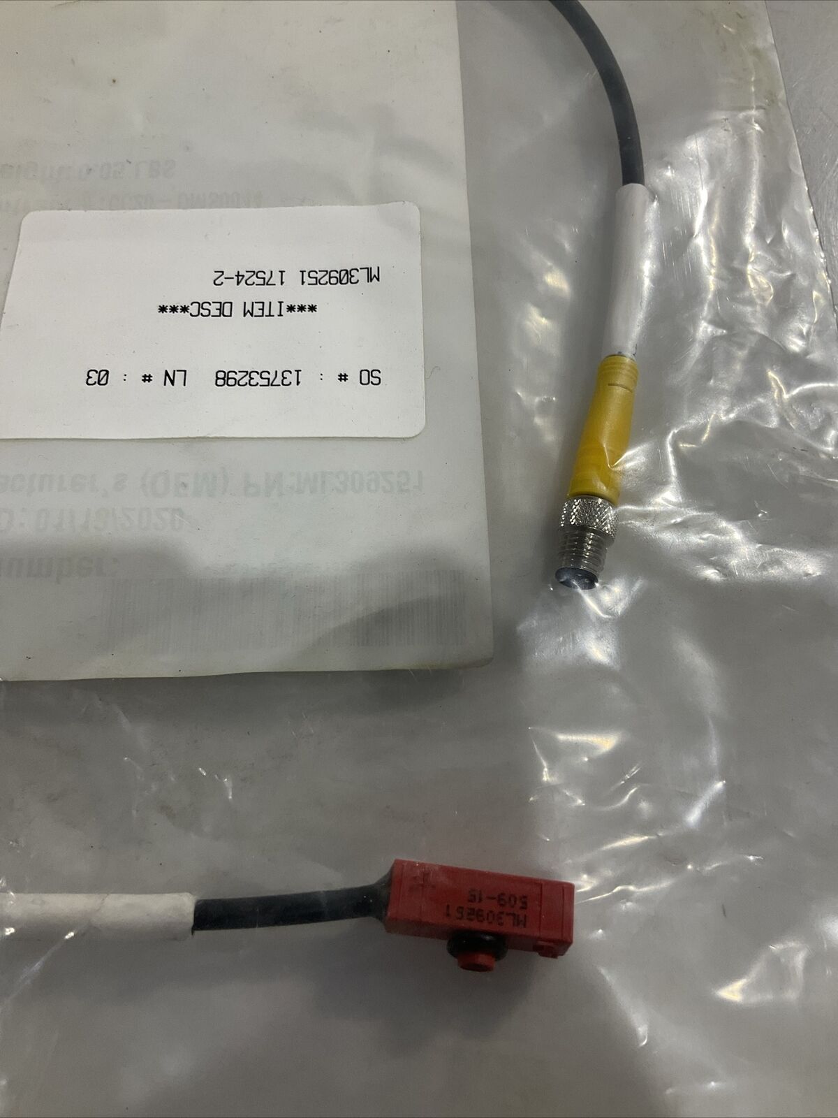 TURCK ML309251 HALL EFECT , SENSOR. ASSY LOT OF 2 U3S