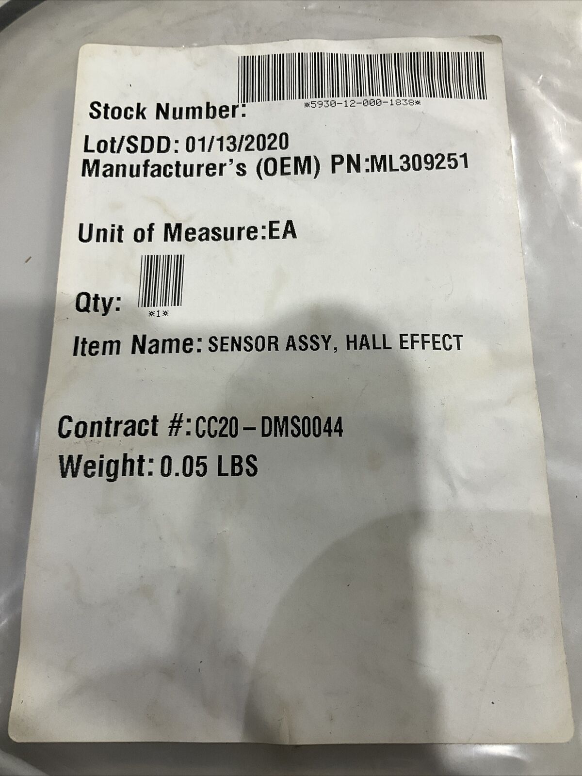 TURCK ML309251 HALL EFECT , SENSOR. ASSY LOT OF 2 U3S