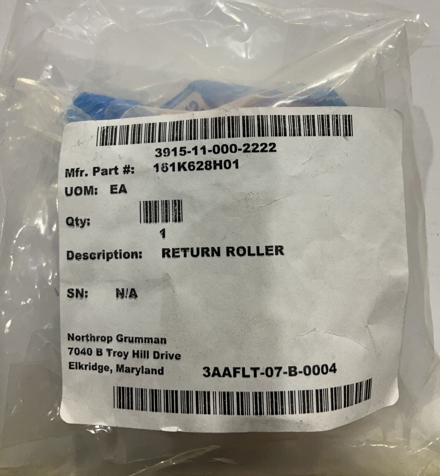 SYSTEM PLAST 161K628H01 RETURN ROLLER LOT OF 2 U3S