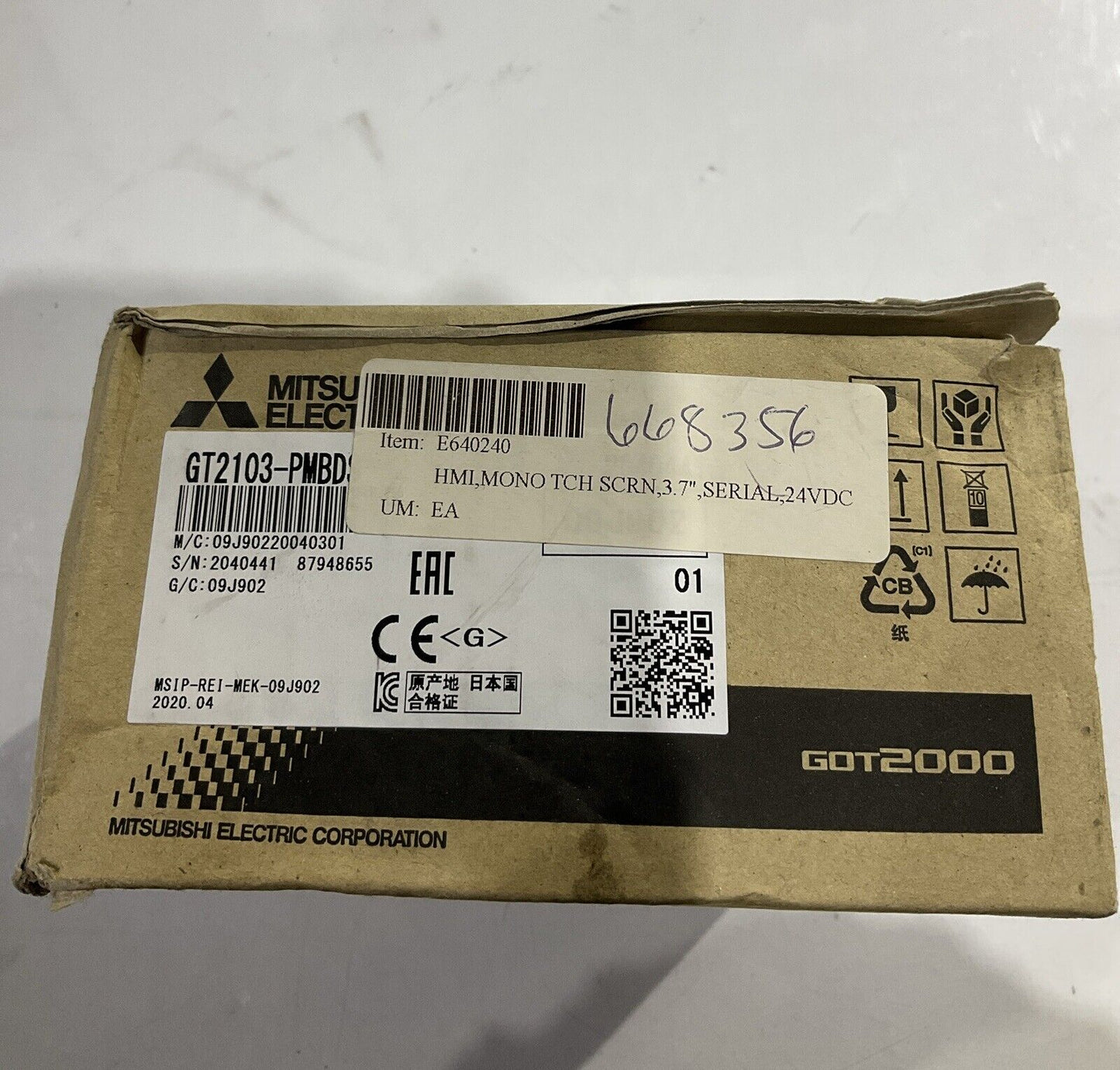 MITSUBISHI ELECTRIC GT2103-PMBDS GOT2000 20.4-26.4VDC U4M