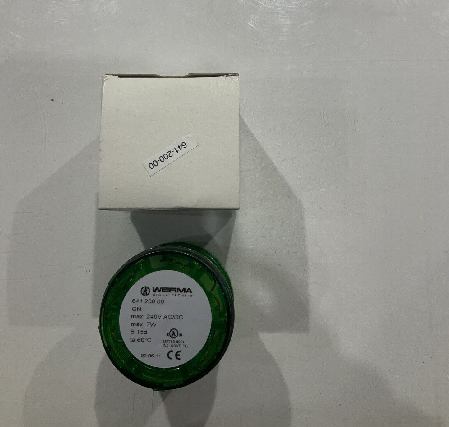 WERMA 64120000 LIGHT ELEMENT GREEN 240V 7W U3S