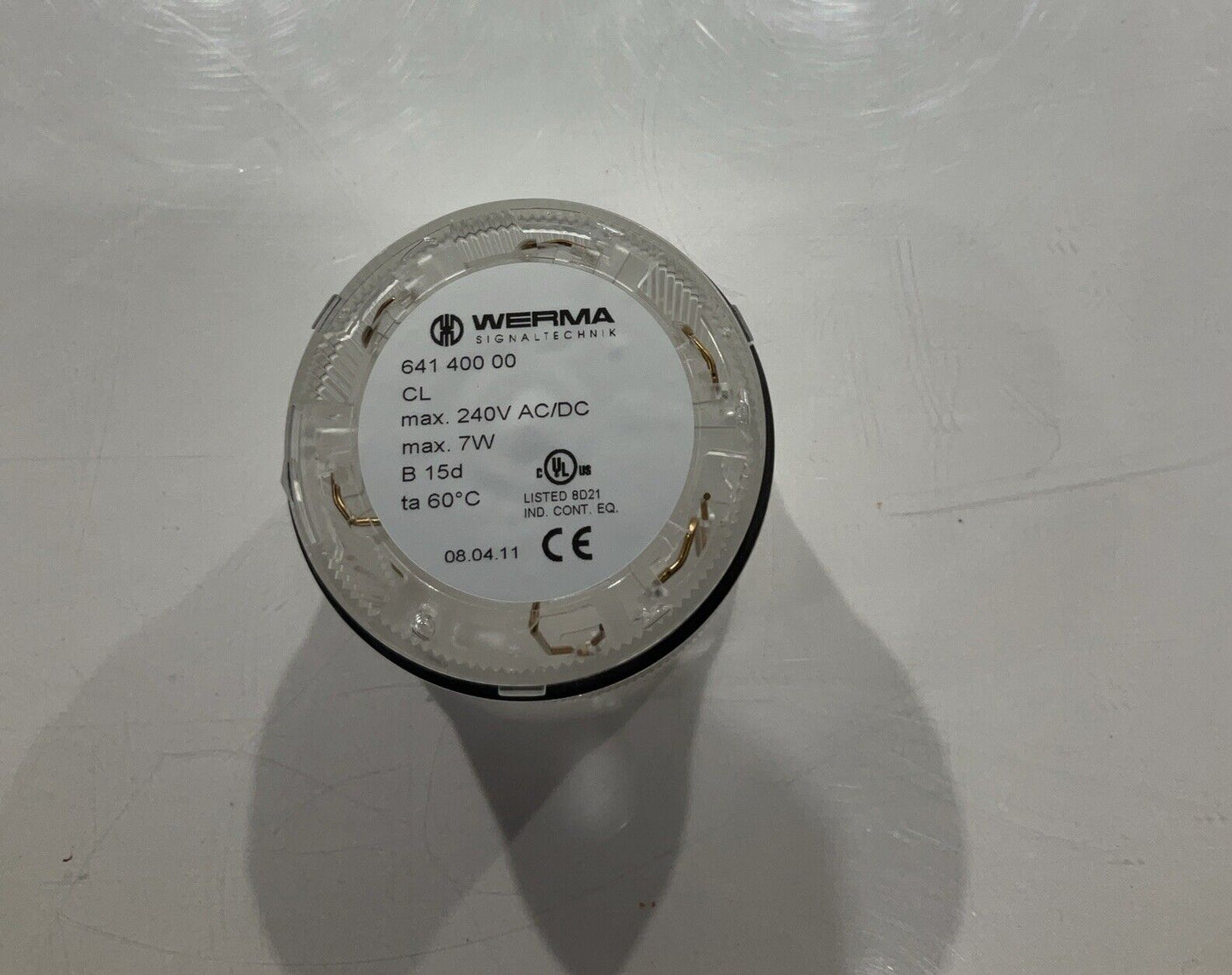 WERMA 64140000 LIGHT ELEMENT CLEAR 240V 7W LOT OF 2 U3S