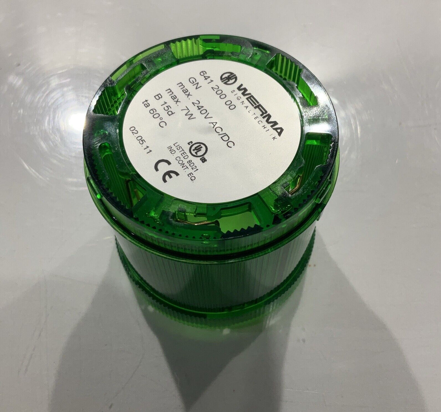 WERMA 64120000 LIGHT ELEMENT GREEN 240V 7W U3S