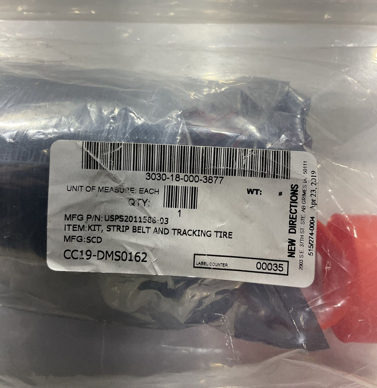 HABASIT USPS2011586-03 KIT STIP BELT AND TRACKING TIRE U3S
