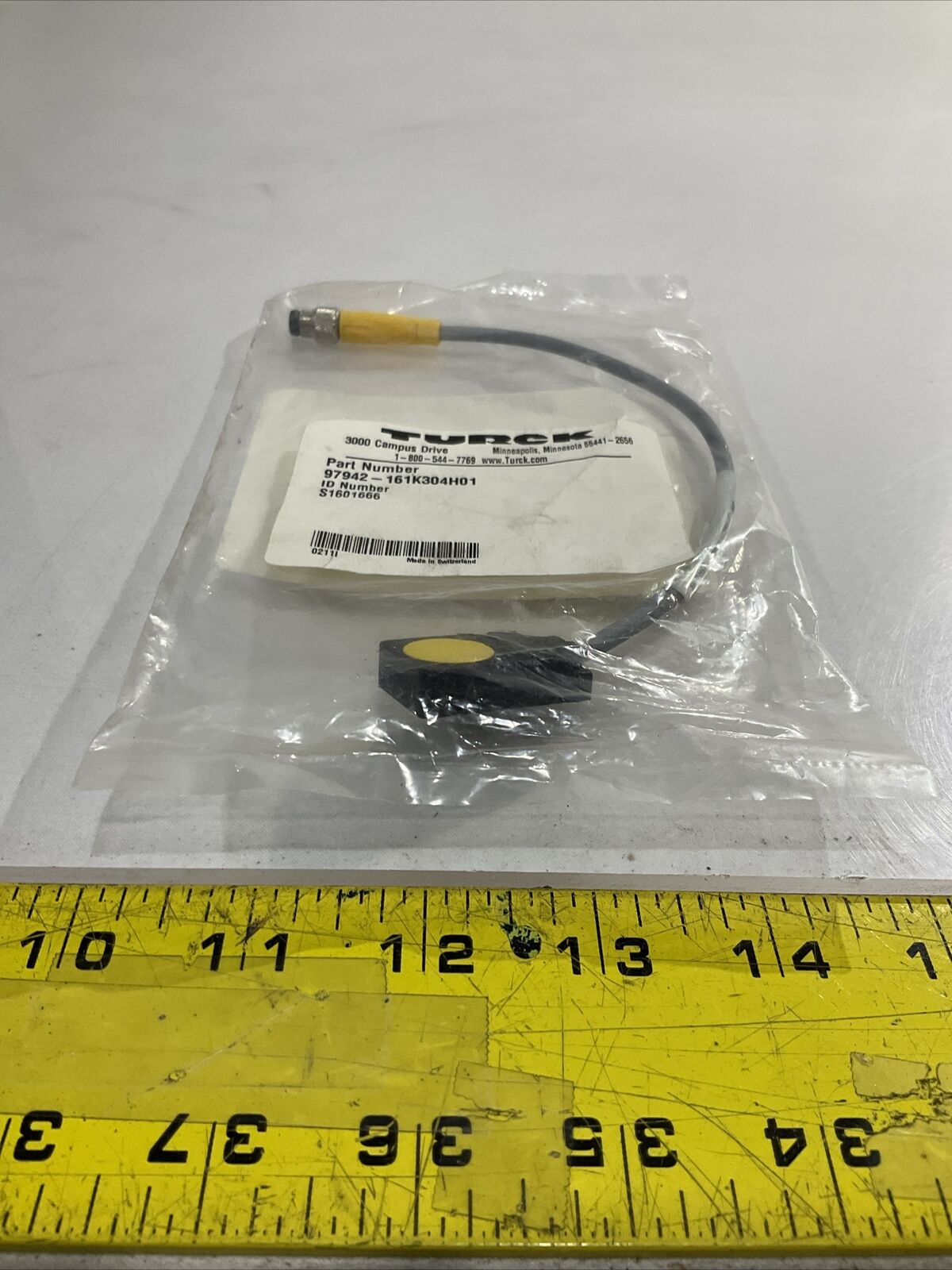 TURCK 161K304H01 SENSOR INDUCTIVE RECTANGULAR 7MM RANGE U3S