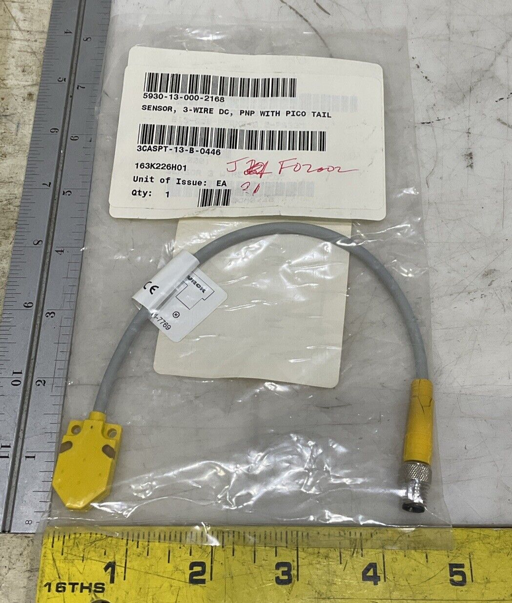 TURCK BI3-Q06-AP6X2-0.2M-PSG 3M INDUCTIVE SENSOR SWITCH U3S
