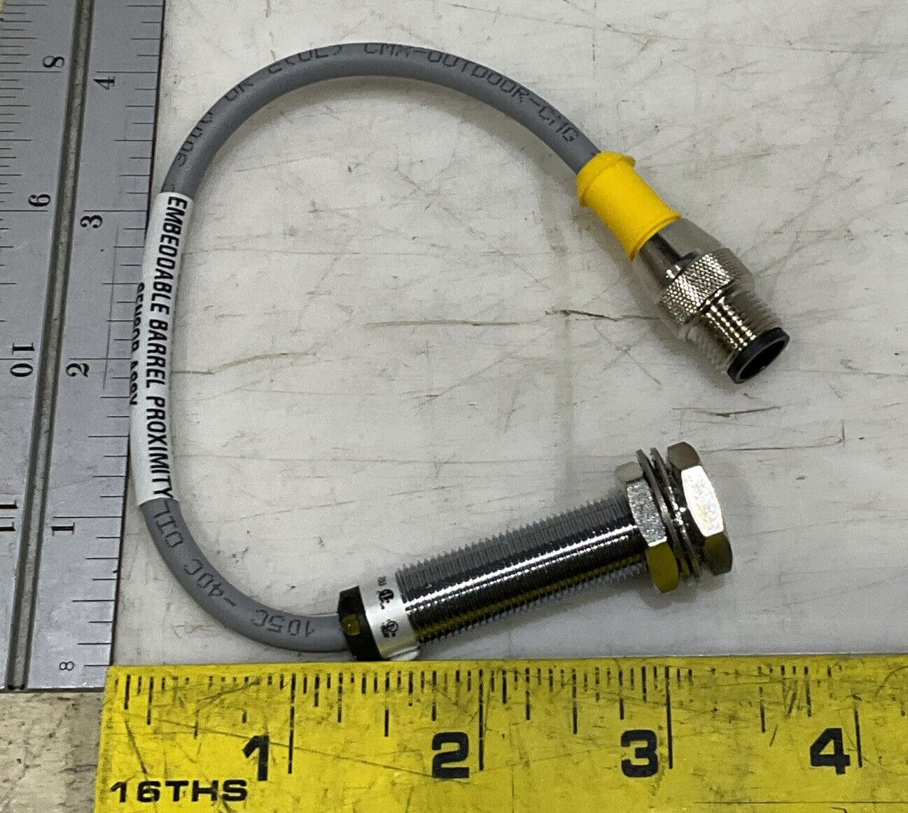 TURCK BI4-M12-AP6X-0.2-RS4T EMBEDDABLE PROXIMITY SENSOR ASSEMBLY U3S