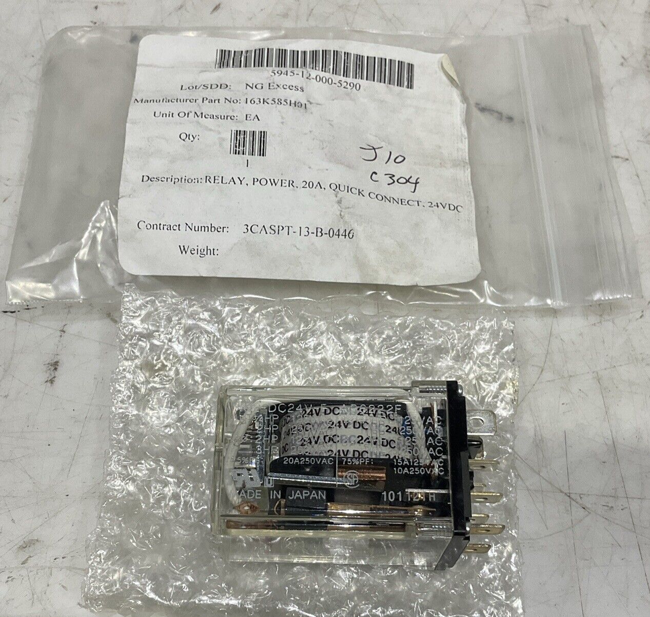 Relé Potencia Omron G6B-1174P-US DC24, 1 Polo, 24 Vdc, 8 A