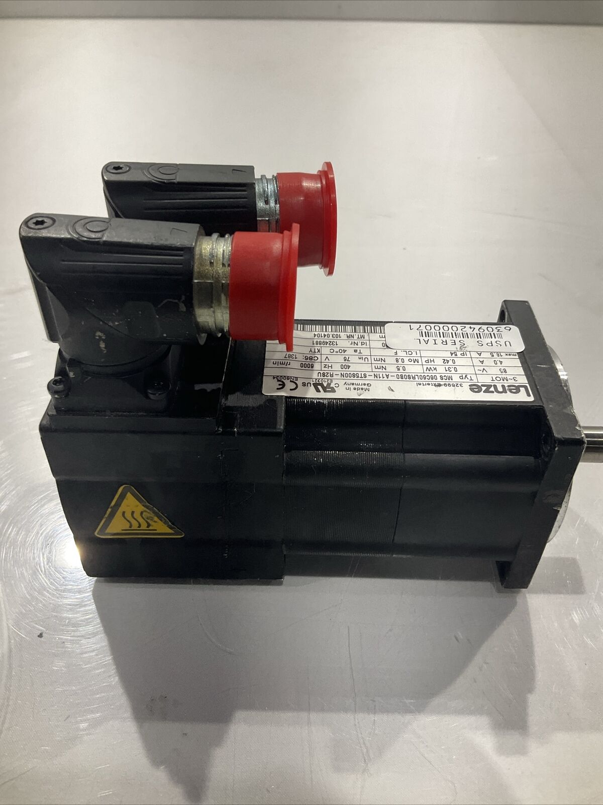 LENZE MCS 06C60LRS0B0-A11N-ST5S00N-R2SU SERVO MOTOR 85V 400HZ U3S