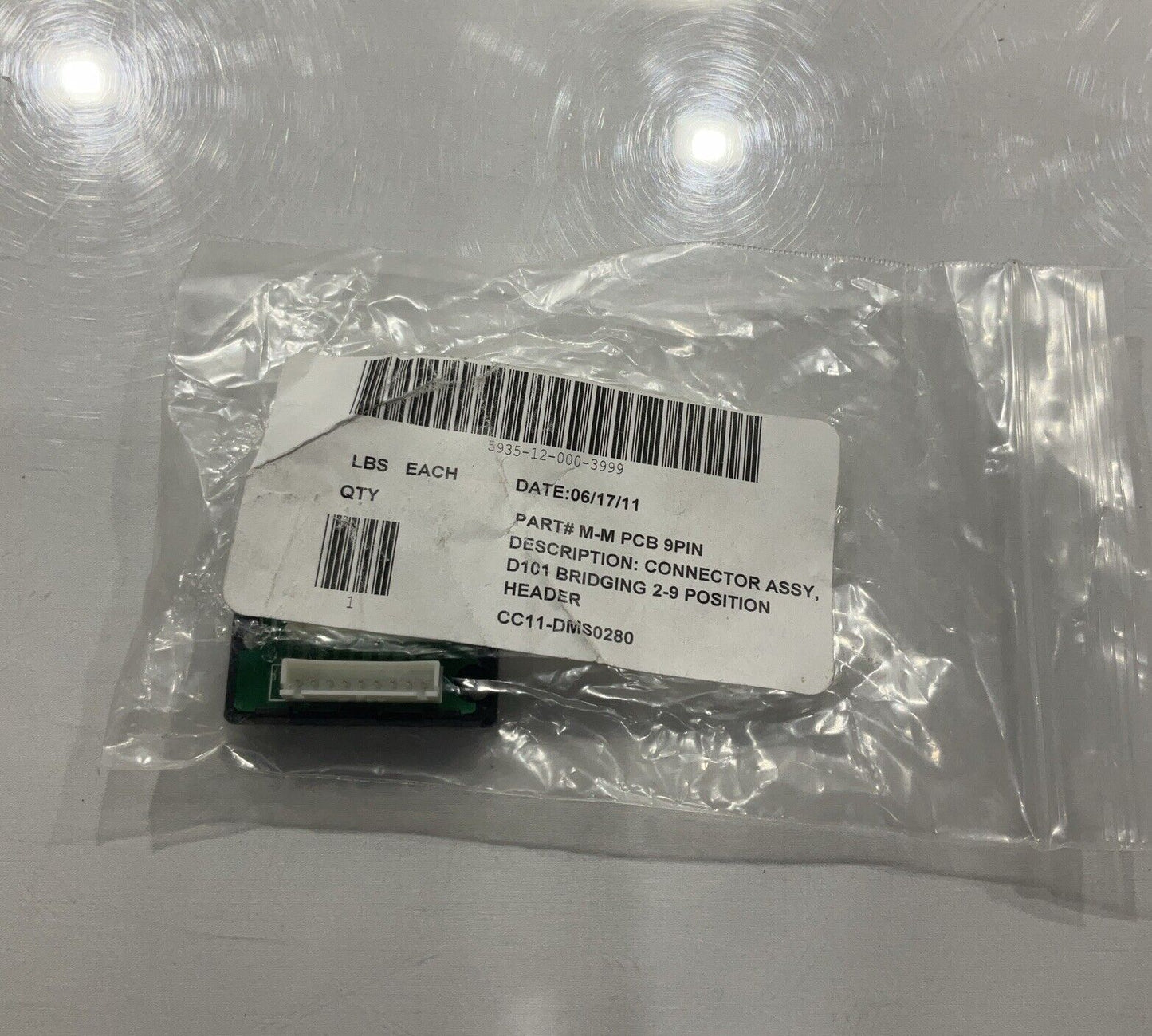 MARA INDUSTRIAL SUPPLY M-M PCB 9 PIN CONNECTOR ASSY D101 BRIDGING U3S