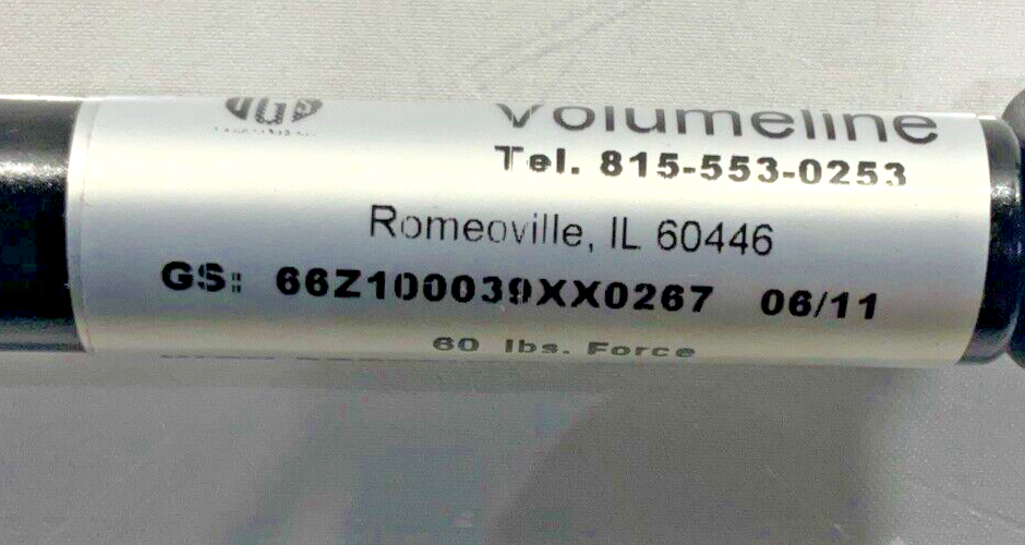VOLUMELINE 66Z100039XX0267 60LB 150K753H20 SPRING GAS A=203 B=527 311N U3S