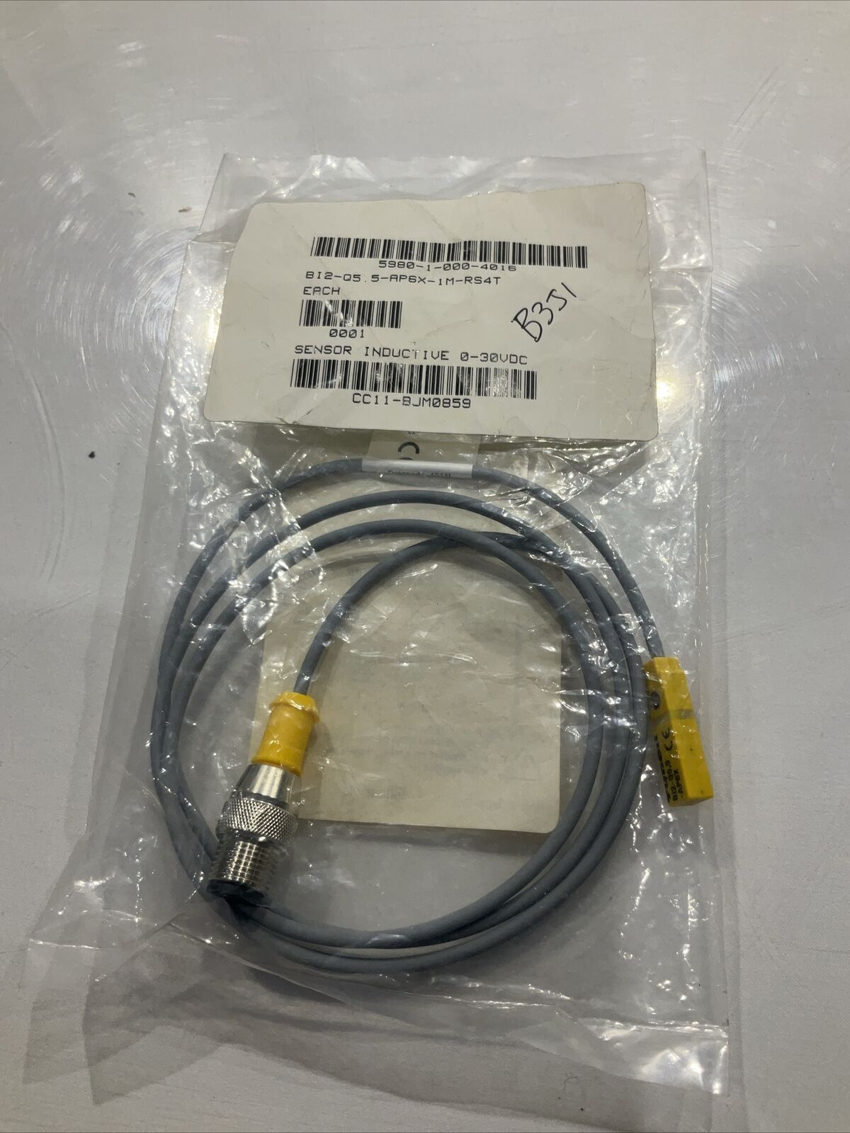TURCK B12-Q5.5-AP6X-1M-RS4T SENSOR INDUCTIVE U3S