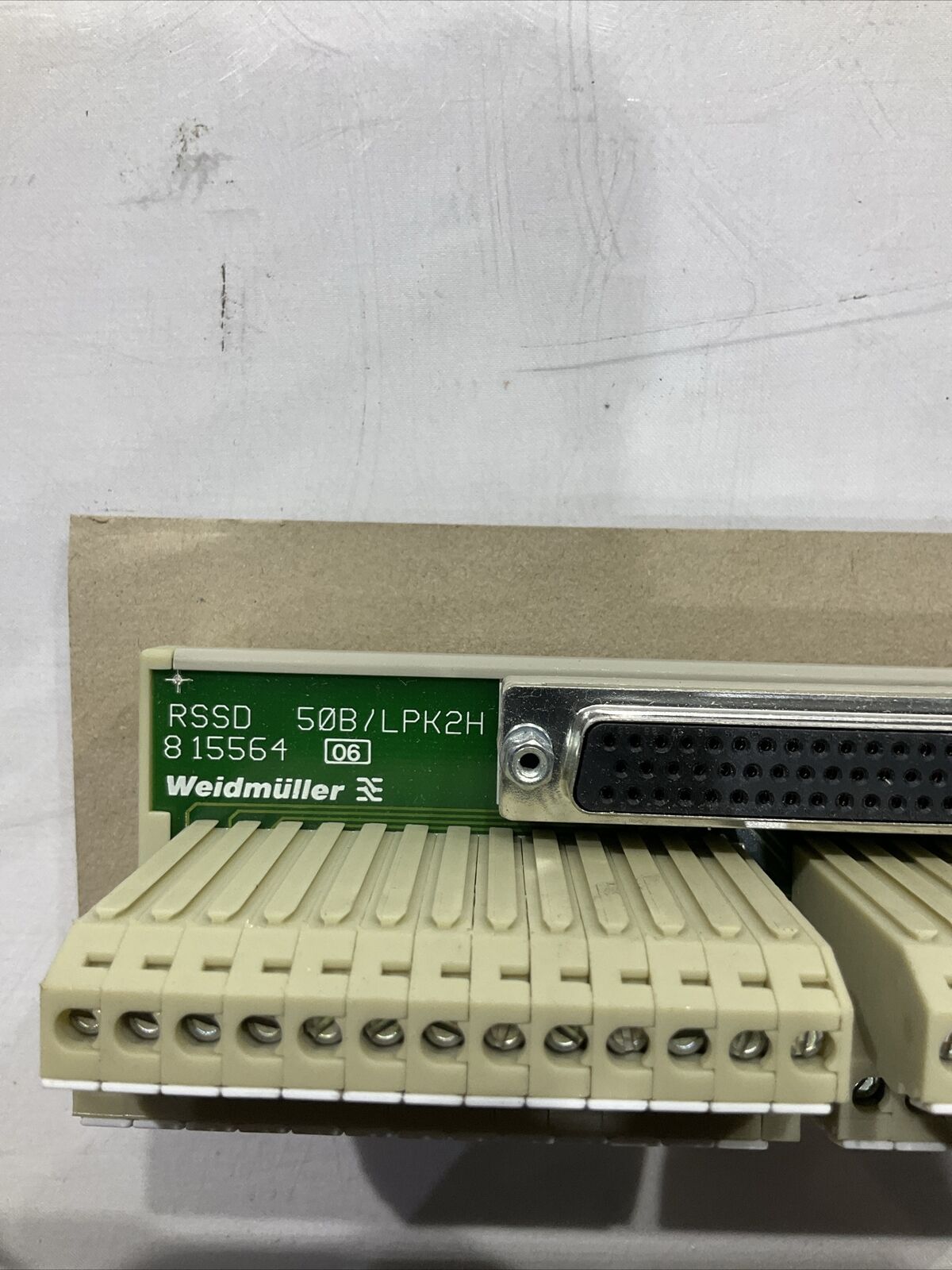 WEIDMULLER 8155640000 CONNECTOR,50 PIN DISTRIBUTION U3S