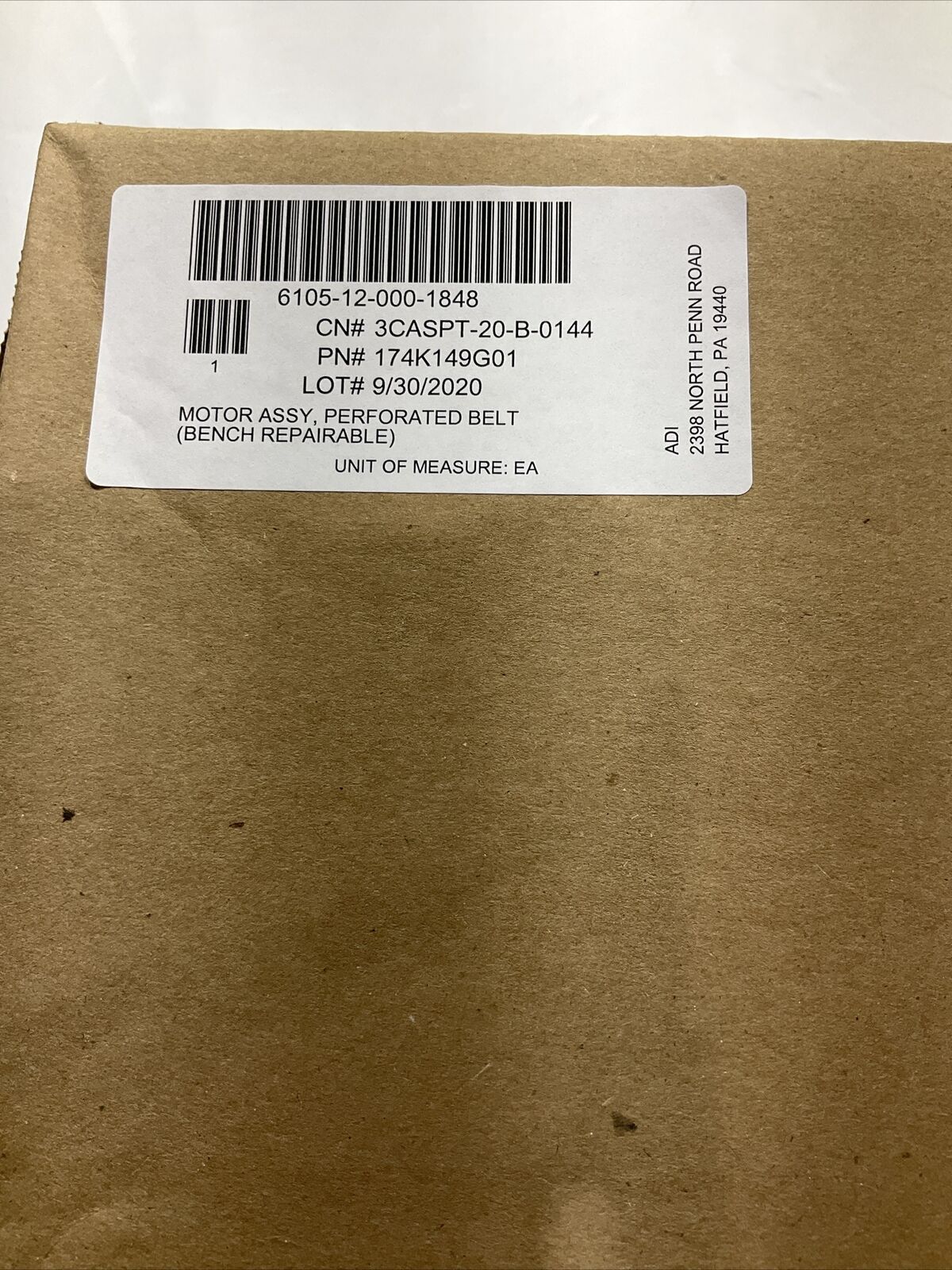 LENZE MCS 06F41LRS0B0-B11N MOTOR ASSY,PERFORATED BELT 165V U3S