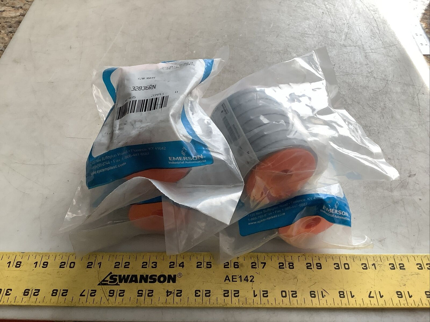 EMERSON SYSTEM PLAST 32836RN RETURN ROLLER U3S - LOT OF 4