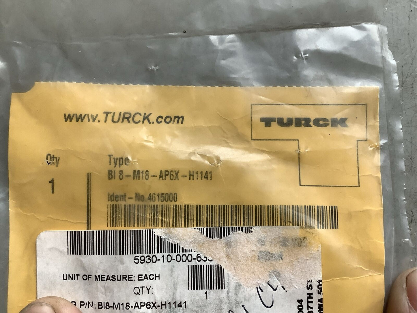 TURCK BI8-M18-AP6X-H1141 4615000 INDUCTIVE PROXIMITY SENSOR U3S
