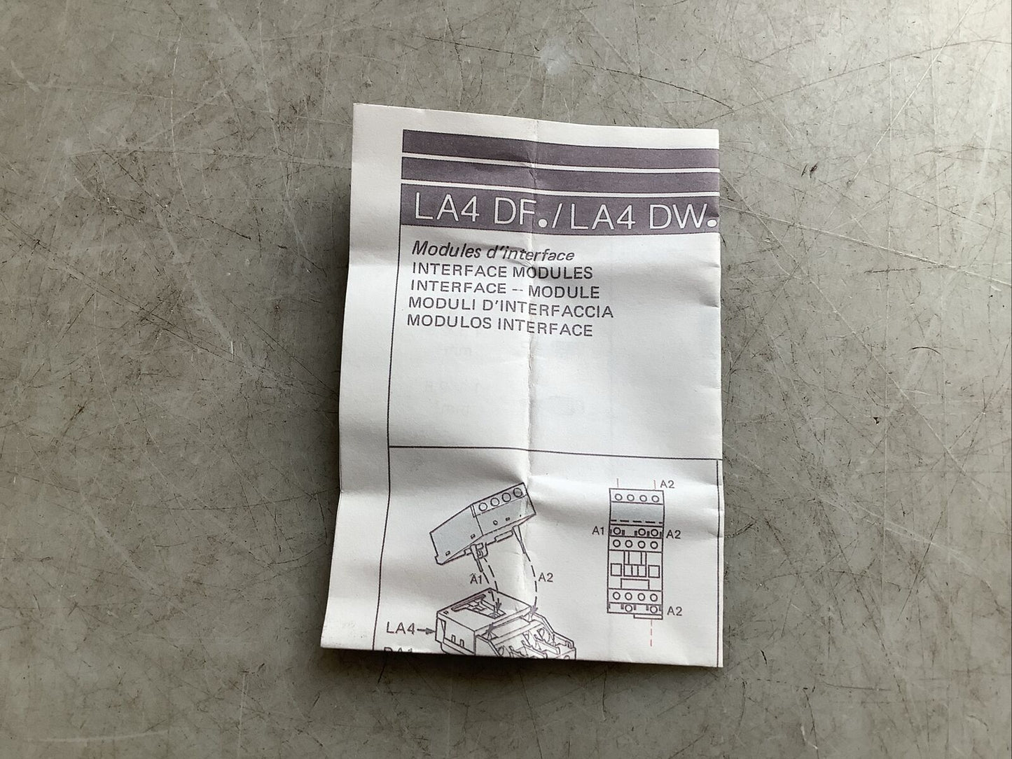 TELEMECANIQUE LA4DFB INTERFACE RELAY MODULE U3S