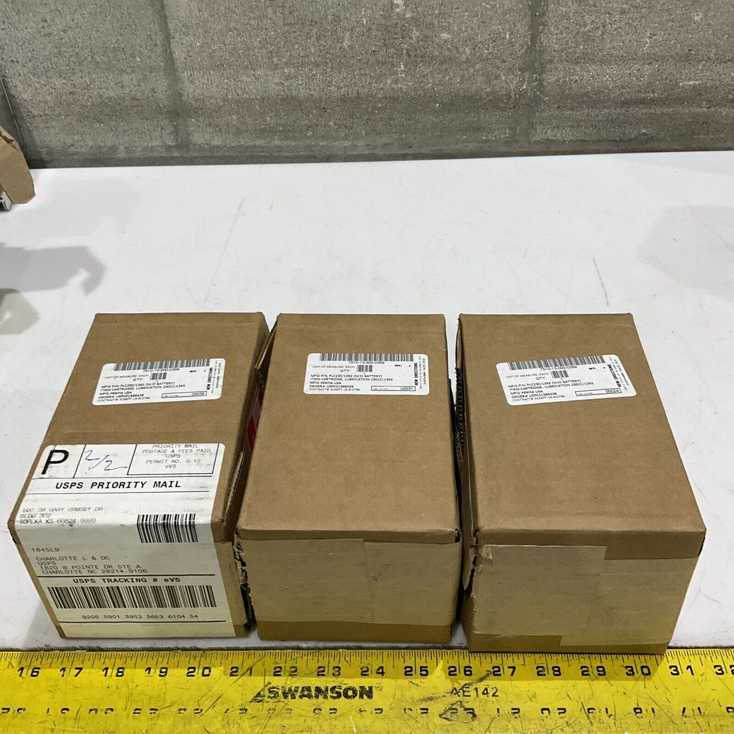 KLUBER 0160060PR1 016006 STRUCTOVIS FHD LUBRICATION CARTRIDGE LOT OF 3 U3S