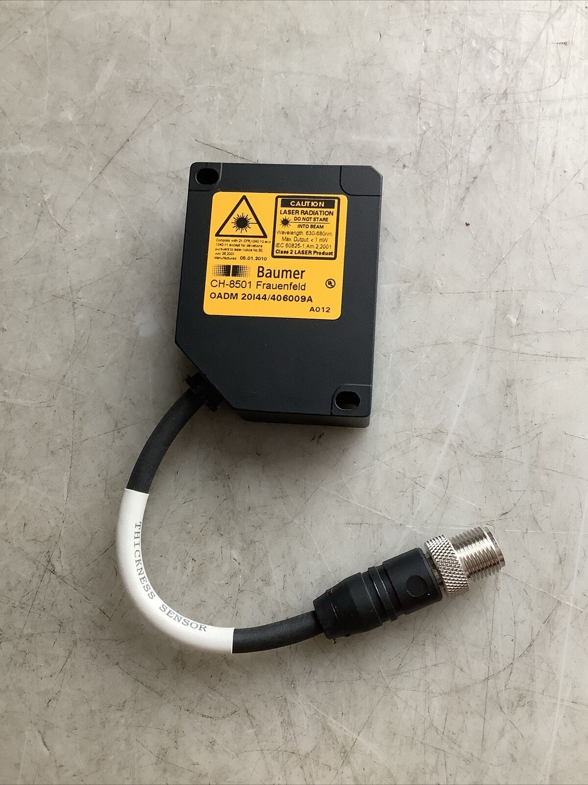 BAUMER OADM 20I44/406009A PHOTOELECTRIC DISTANCE SENSOR U3S