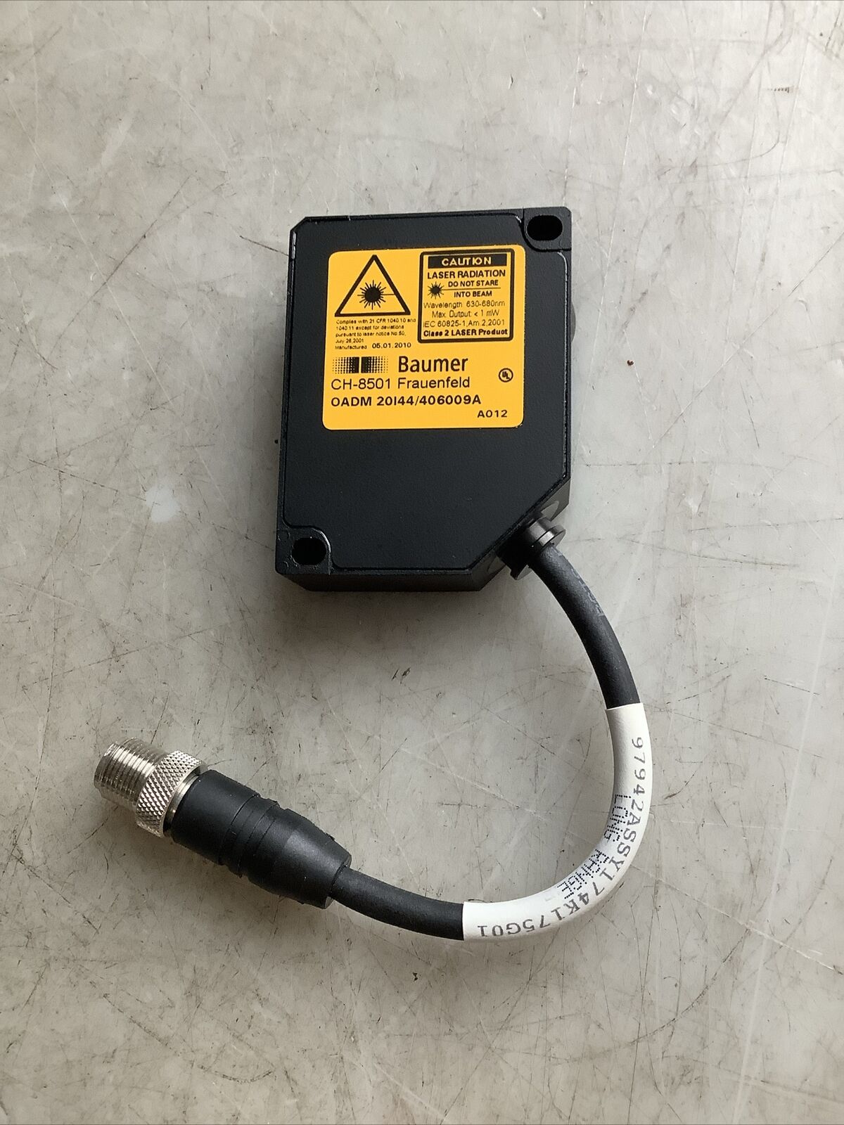 BAUMER OADM 20I44/406009A PHOTOELECTRIC DISTANCE SENSOR U3S