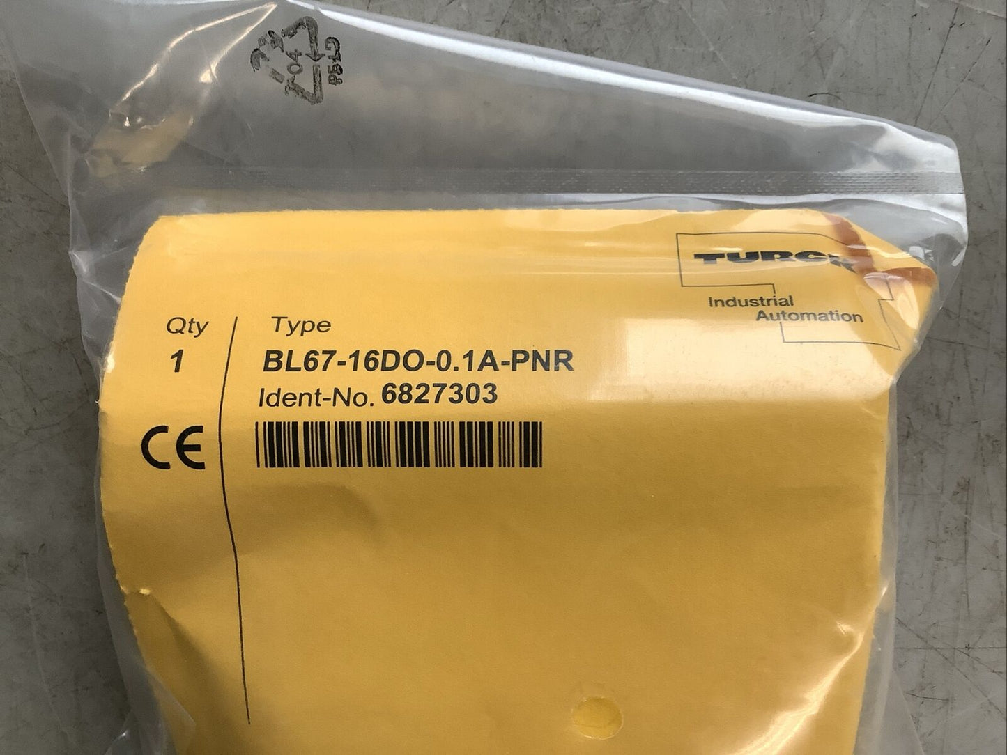 TURCK BL67-16DO-0.1A-PNR SYSTEM OUTPUT MODULE 16 DIGITAL OUTPUTS 24VDC LED U3S