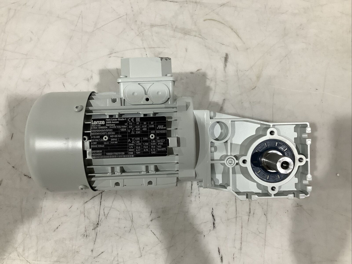 LENZE 3-MOT EN60034 G50AB04MVBR2C MDEMAXX071-32C0U GEARBOX MOTOR U3S