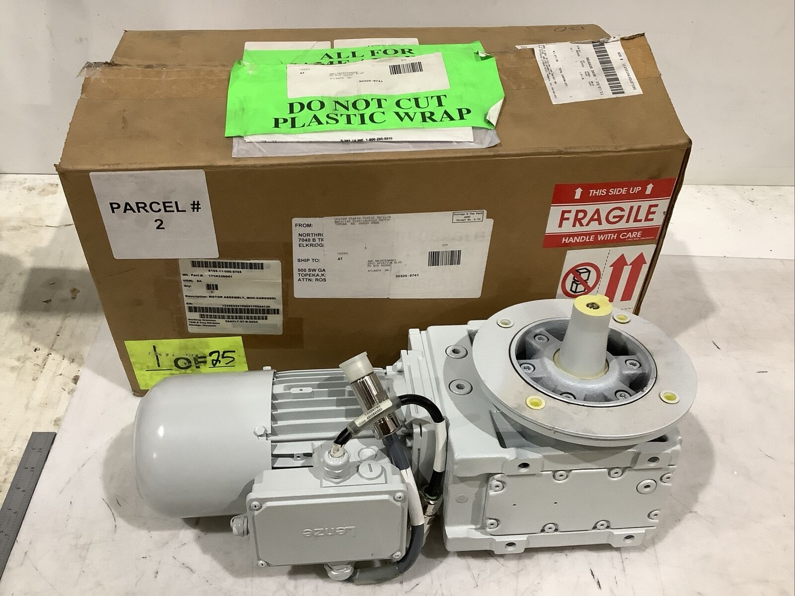 LENZE GKS053MVAK071C42 MDEMARS07142 GEARBOX MOTOR U3S Industrial