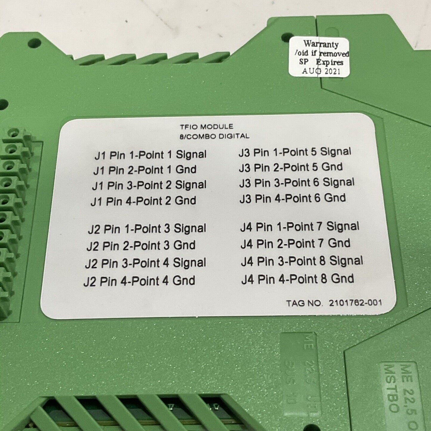 ABB TFIO 2100543 2101769-003 8/COMBO DIGITAL MODULE CONFIGURABLE 8-POINT G7T