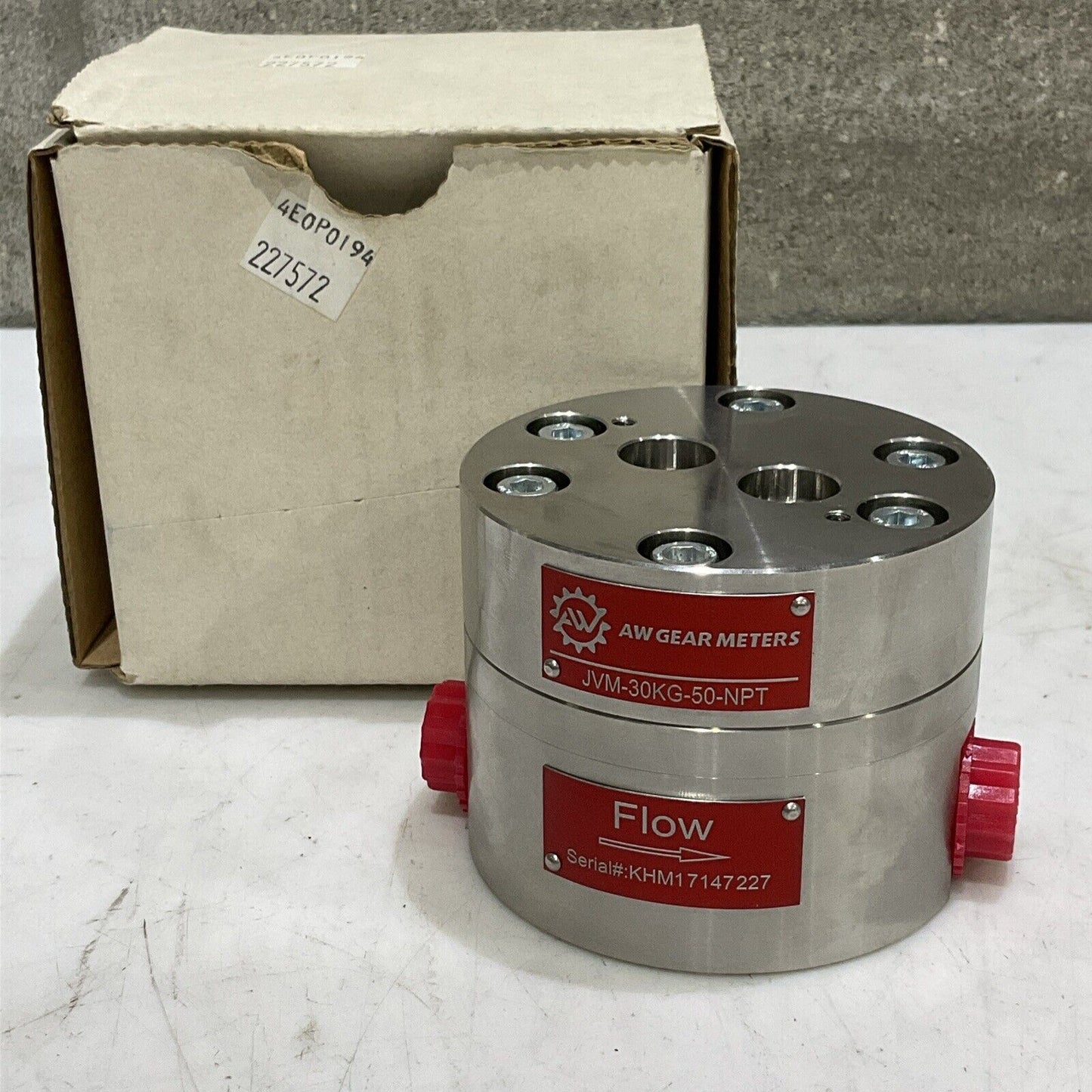 AW GEAR METERS JVM-30KG-50-NPT FLOW METER G7T