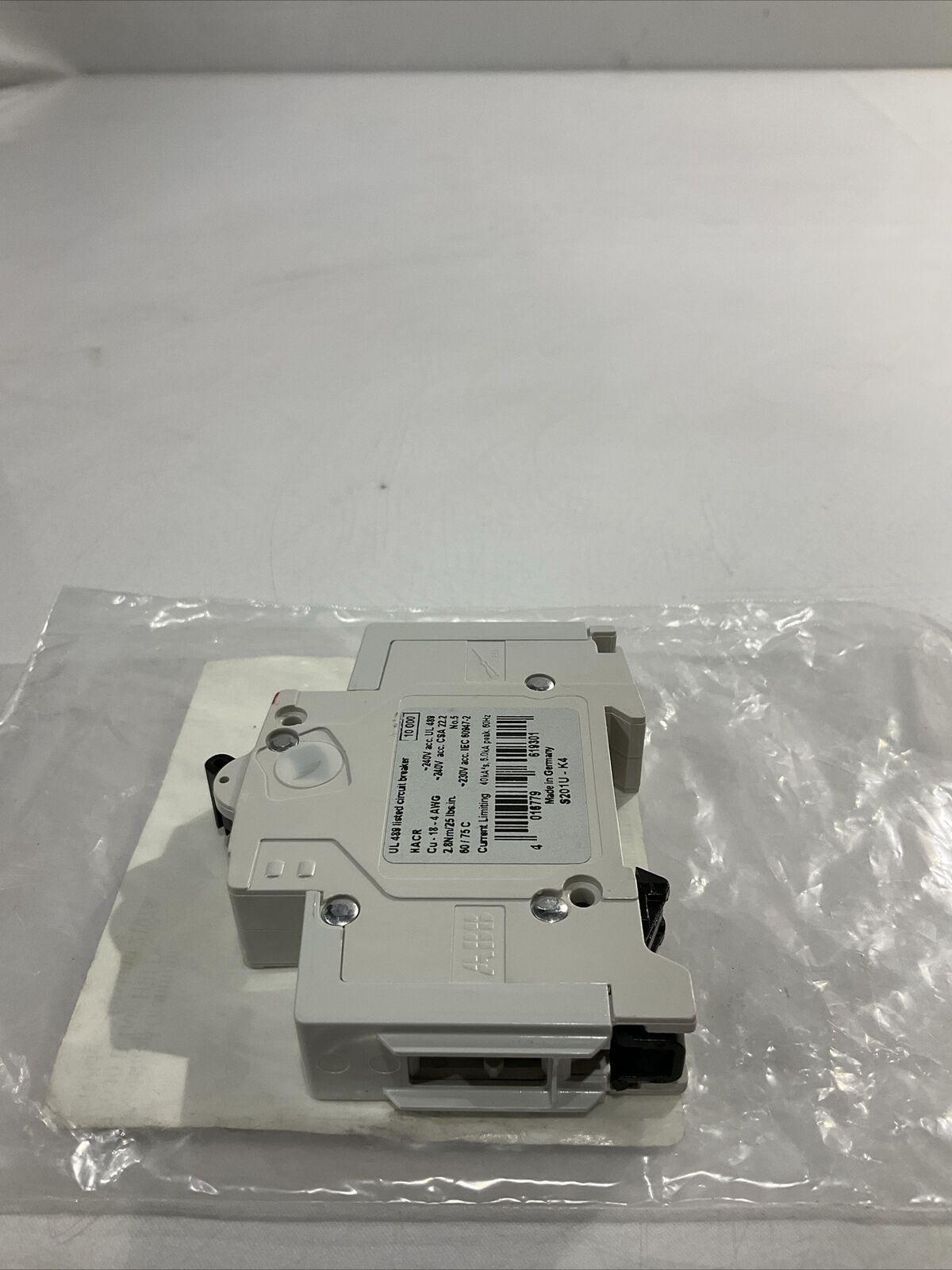 ABB S201UK4A E212323 K4A CIRCUIT BREAKER 240V U3S