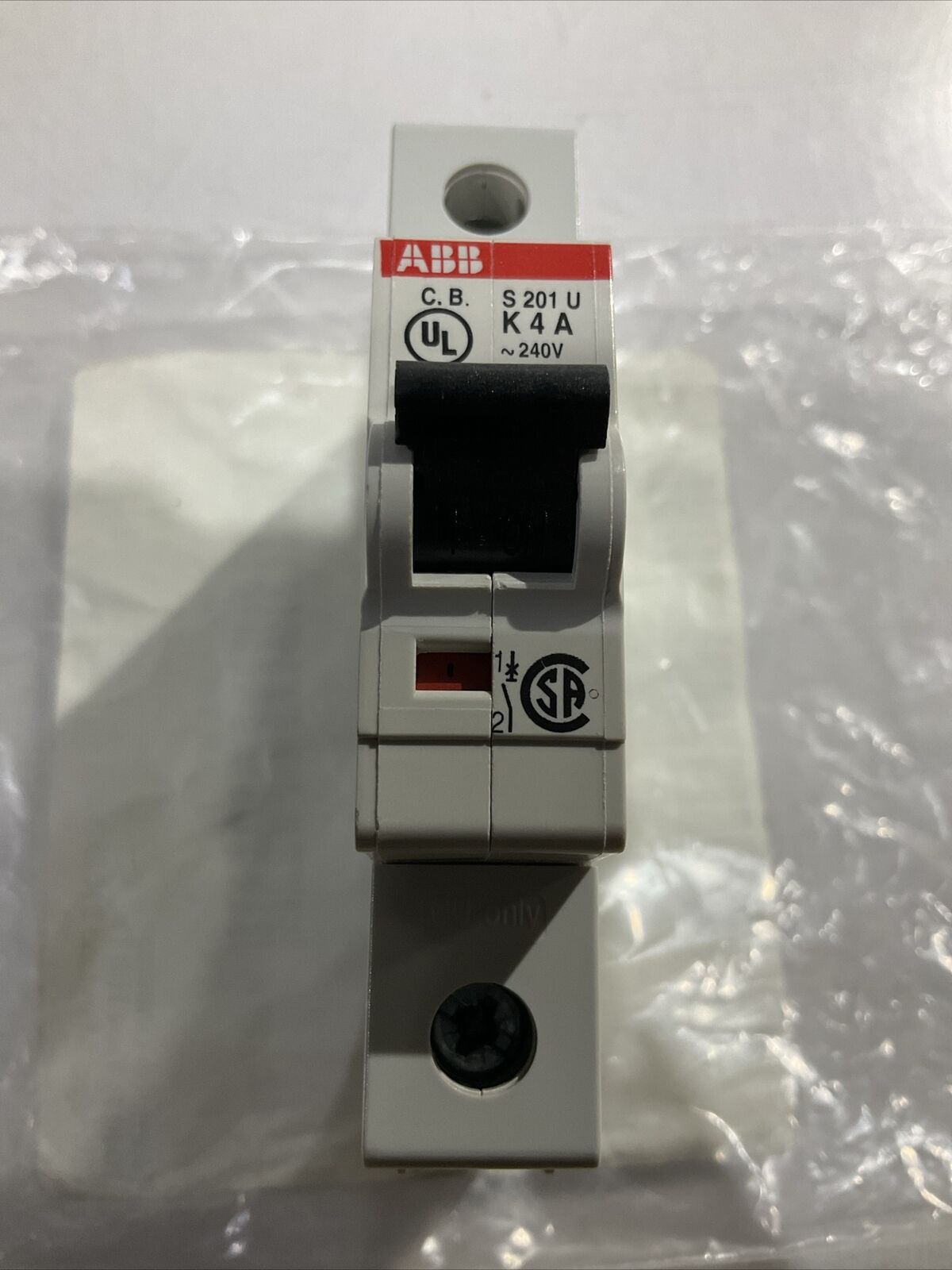 ABB S201UK4A E212323 K4A CIRCUIT BREAKER 240V U3S