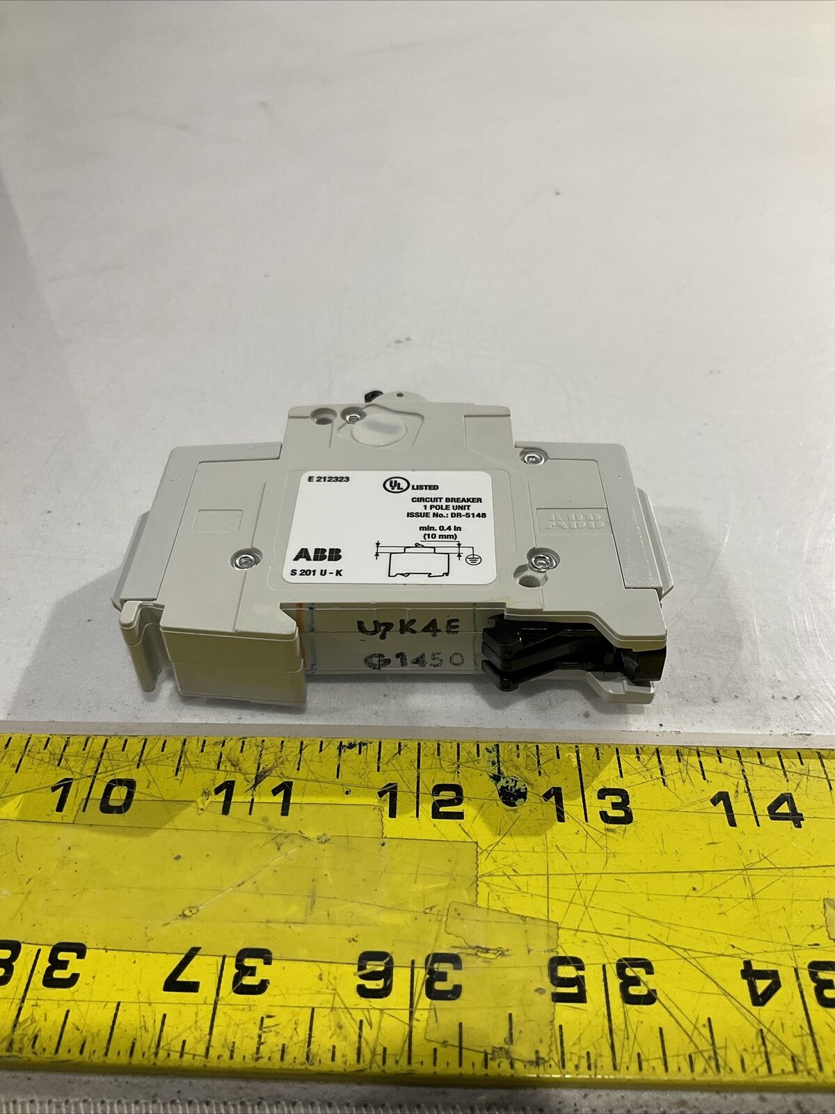 ABB S201UK4A E212323 K4A CIRCUIT BREAKER 240V U3S