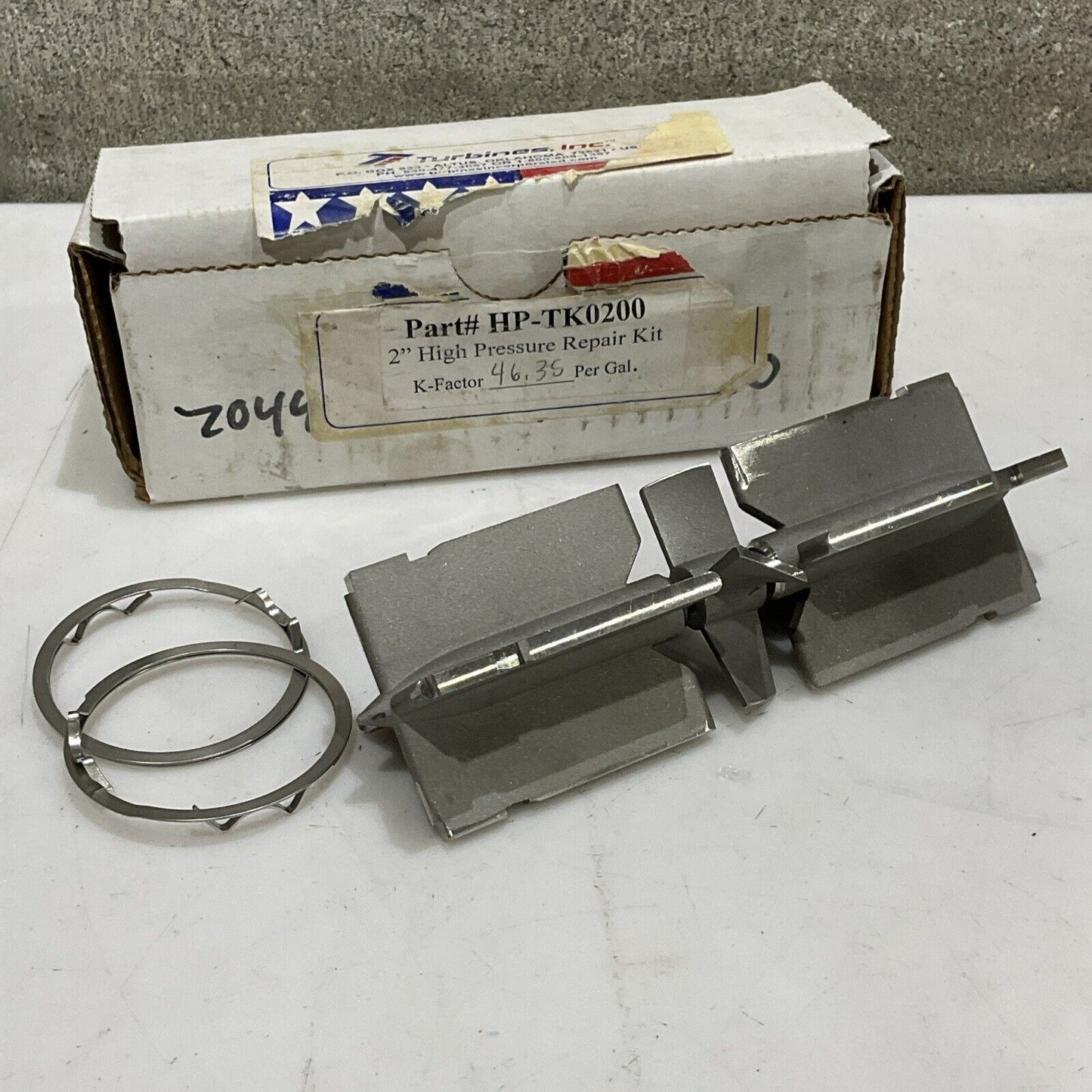 TURBINES INC HP-TK0200 HIGH PRESSURE REPAIR KIT 2” K-FACTOR 46.35 PER GAL G7T