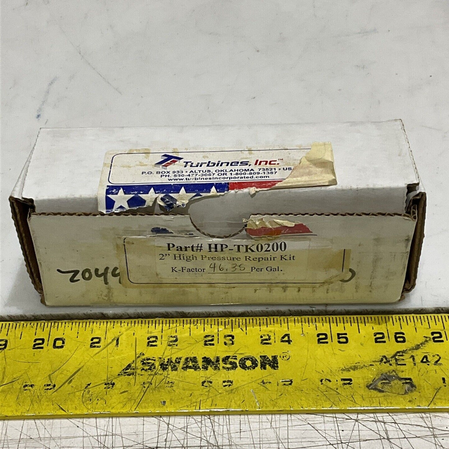 TURBINES INC HP-TK0200 HIGH PRESSURE REPAIR KIT 2” K-FACTOR 46.35 PER GAL G7T