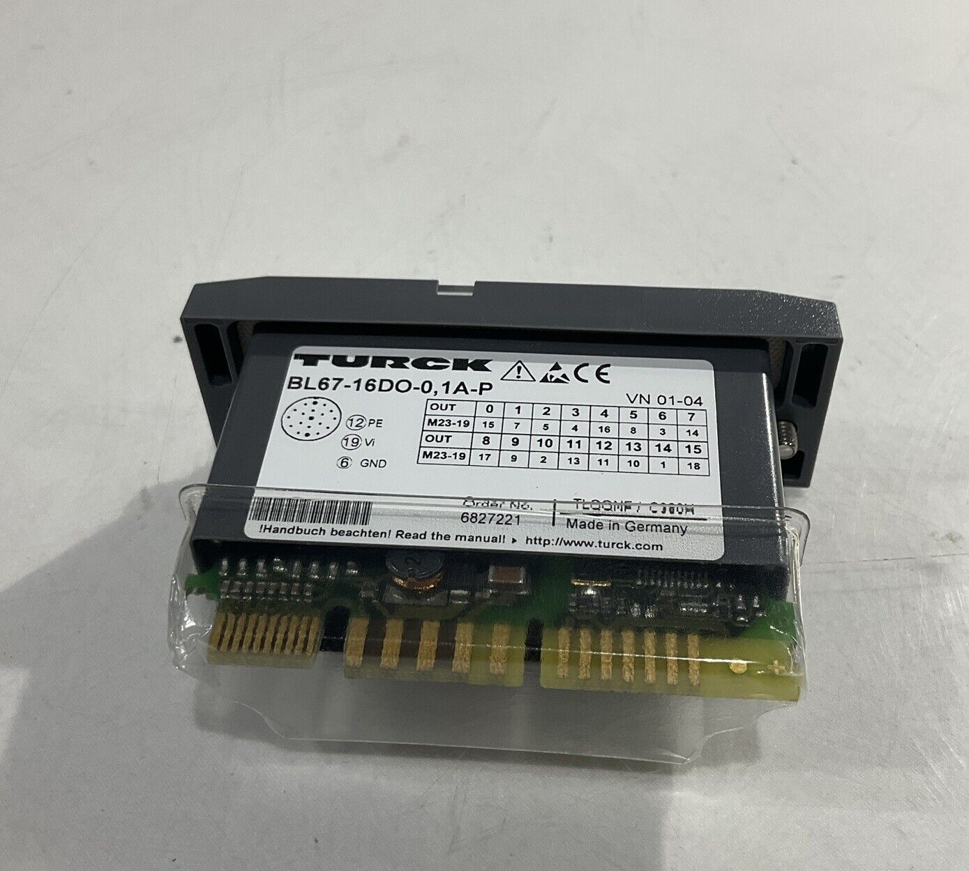 TURCK BL67-16DO-0.1A-PNR SYSTEM OUTPUT MODULE 16 DIGITAL OUTPUTS 24VDC LED U3S