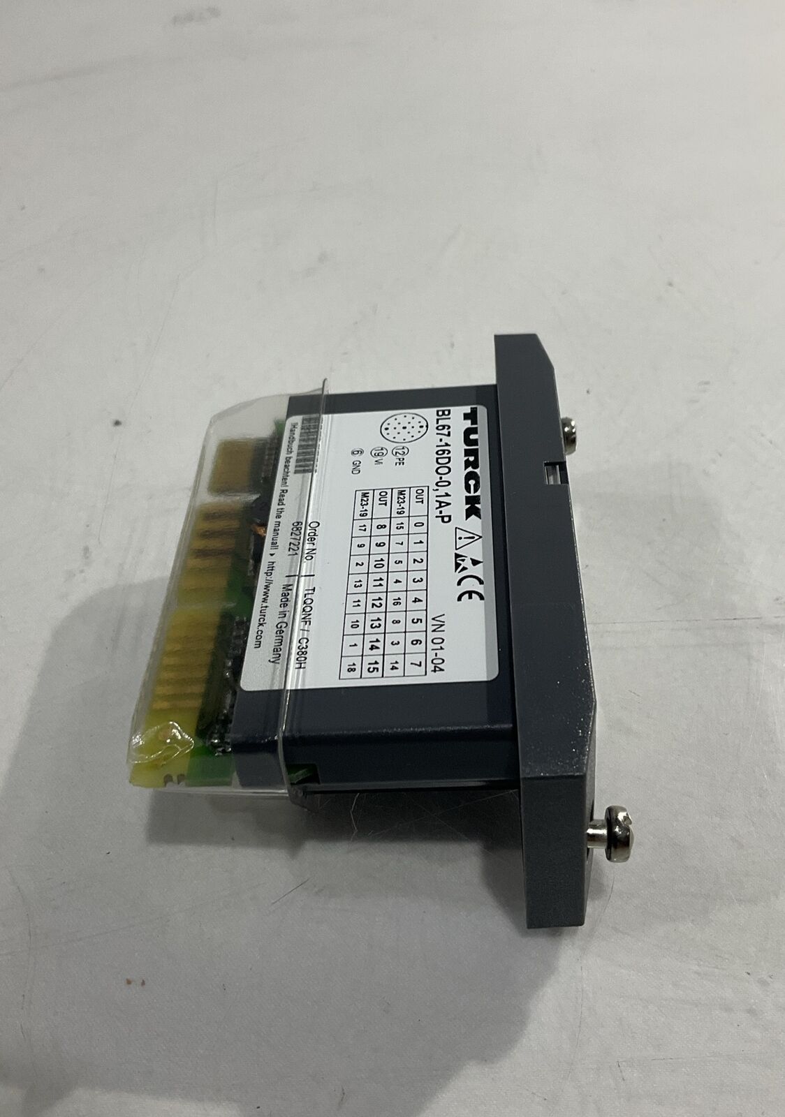 TURCK BL67-16DO-0.1A-PNR SYSTEM OUTPUT MODULE 16 DIGITAL OUTPUTS 24VDC LED U3S