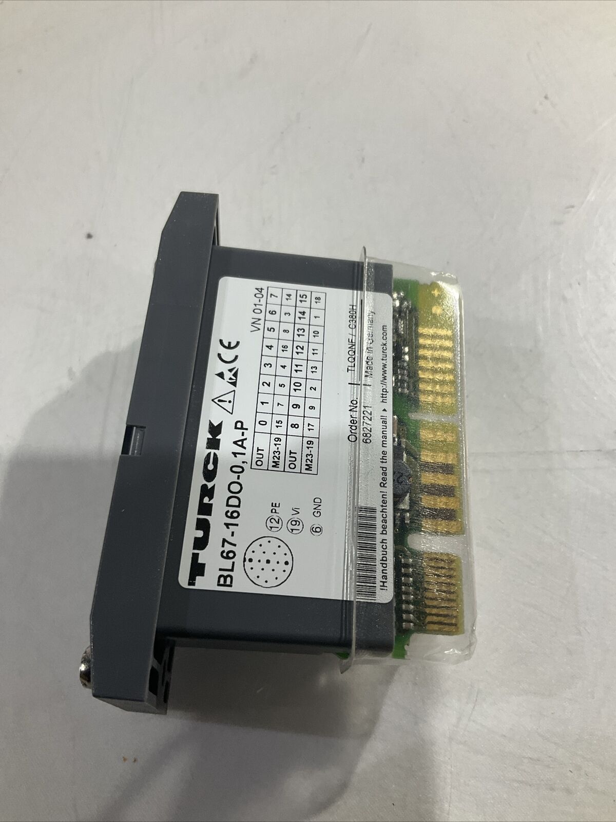 TURCK BL67-16DO-0.1A-PNR SYSTEM OUTPUT MODULE 16 DIGITAL OUTPUTS 24VDC LED U3S