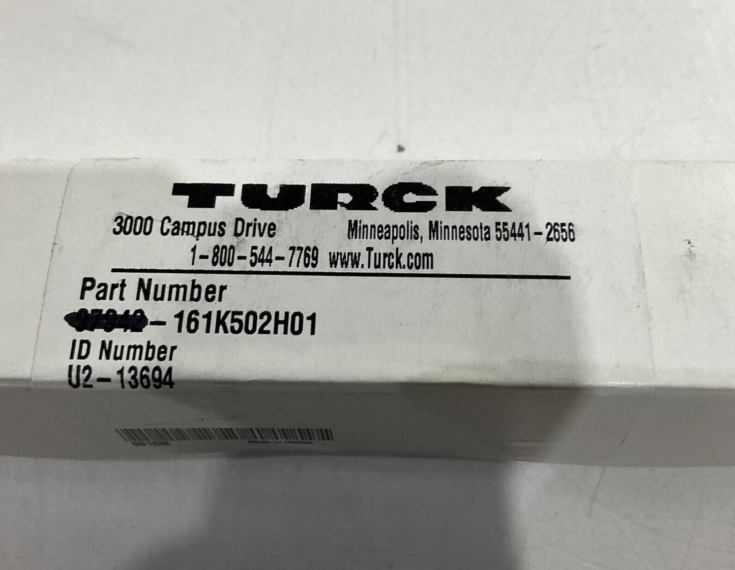 TURCK 161K502H01 U2-13694 JUNCTION BOX U3S
