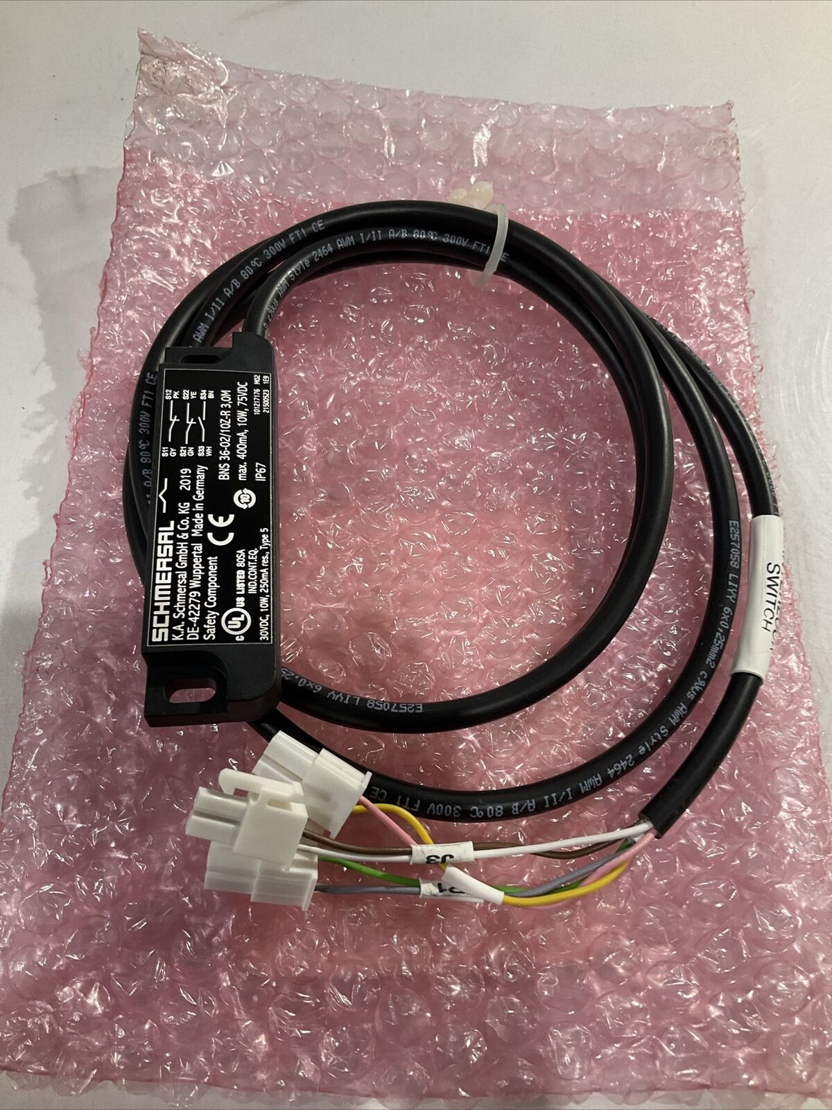 SCHMERSAL - BNS 36-02/10Z-R 3,0M w/3M CABLE SAFETY SENSOR U3S