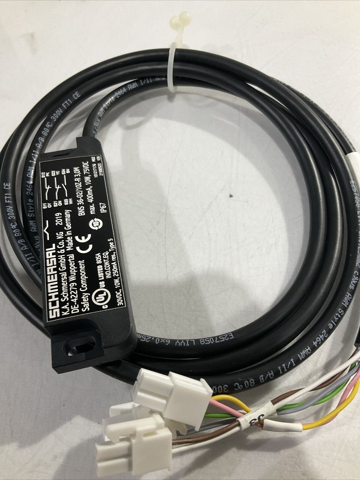 SCHMERSAL - BNS 36-02/10Z-R 3,0M w/3M CABLE SAFETY SENSOR U3S