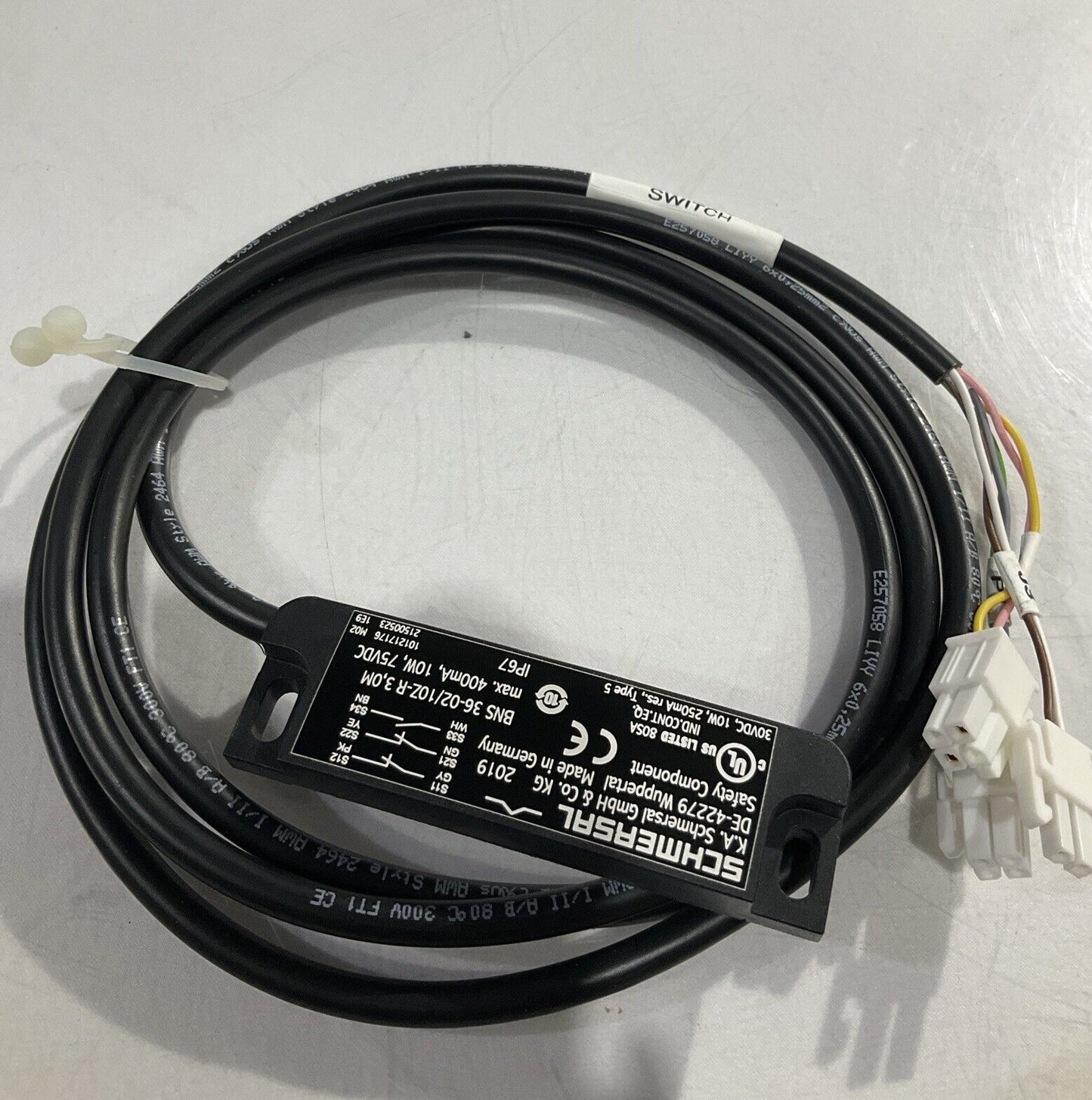 SCHMERSAL - BNS 36-02/10Z-R 3,0M w/3M CABLE SAFETY SENSOR U3S