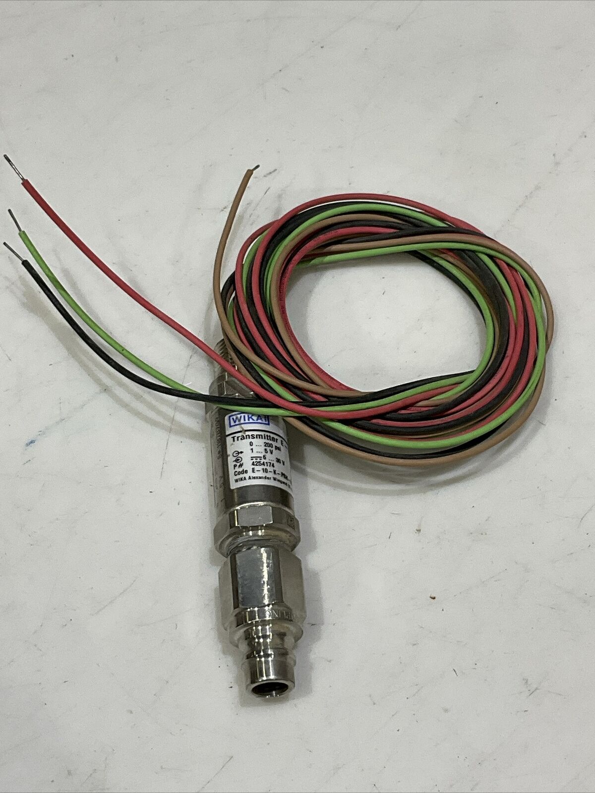 WIKA E-10-K-PBH-ND-LG3X67-ZZ TRANSMITTER WELLHEAD H1RDS44Q B16.34 608 G7T