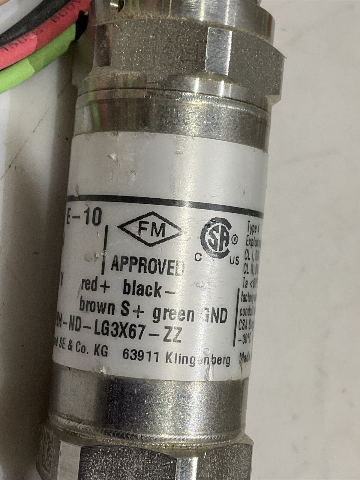 WIKA E-10-K-PBH-ND-LG3X67-ZZ TRANSMITTER WELLHEAD H1RDS44Q B16.34 608 G7T