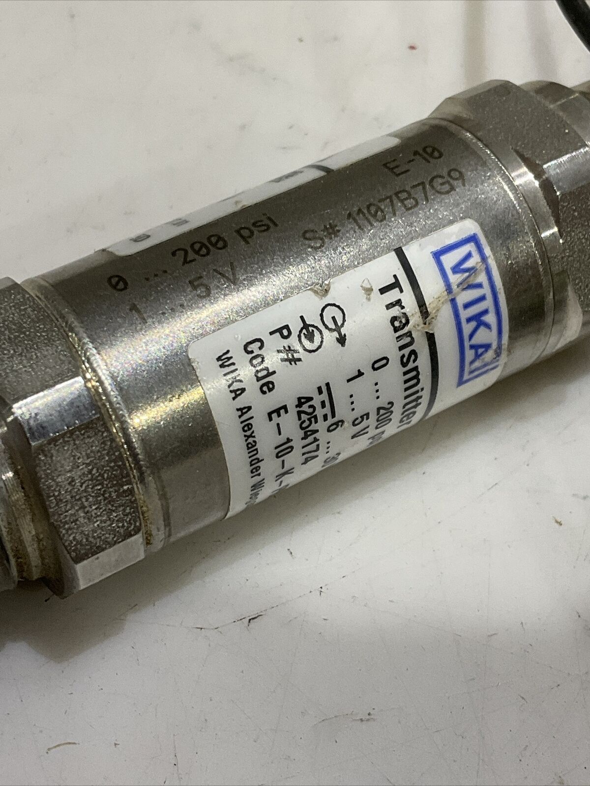 WIKA E-10-K-PBH-ND-LG3X67-ZZ TRANSMITTER WELLHEAD H1RDS44Q B16.34 608 G7T