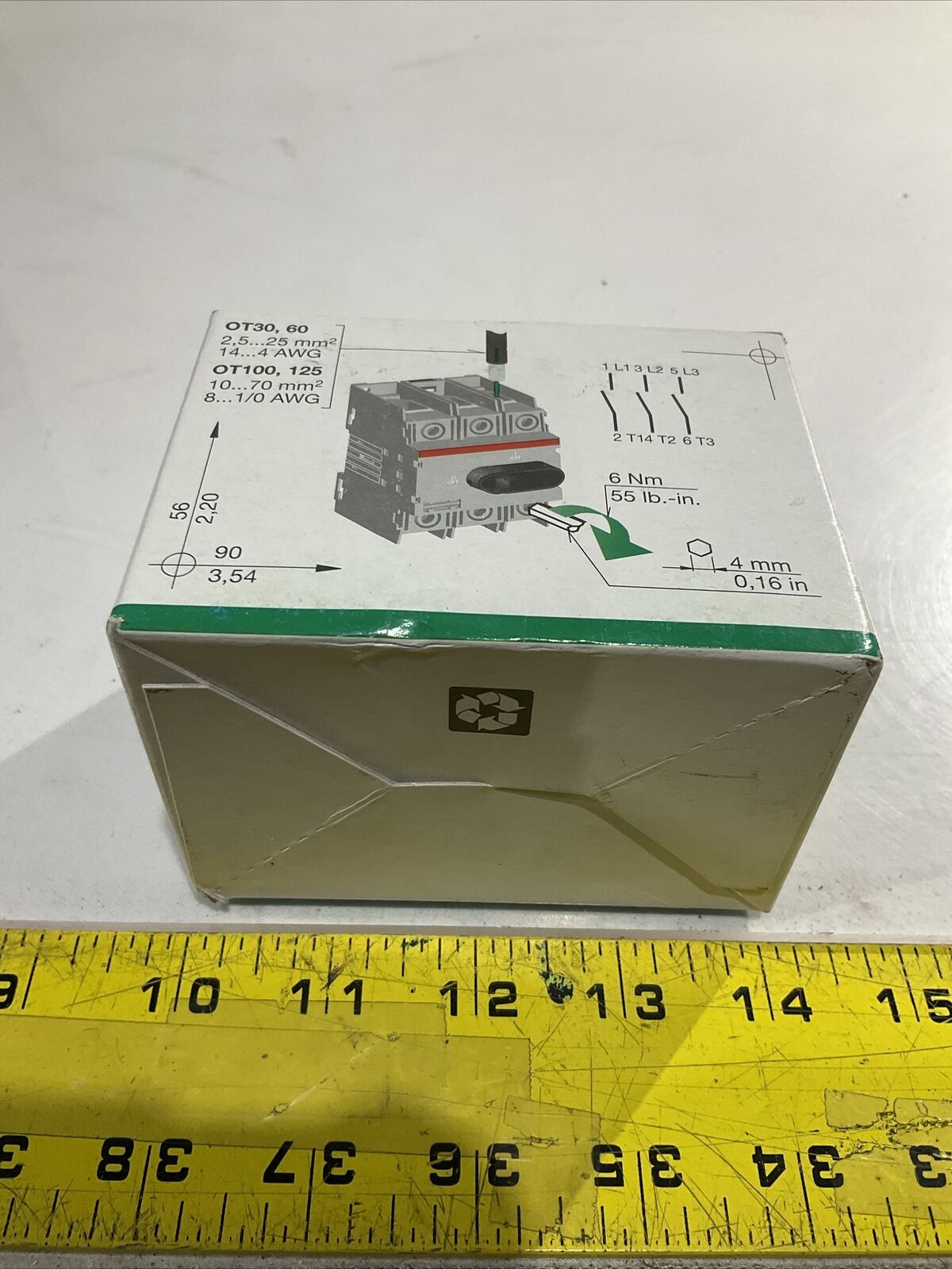 ABB 162K300H01 1SCA105004R1001 SWITCH DISCONNECT 600VAC U3S