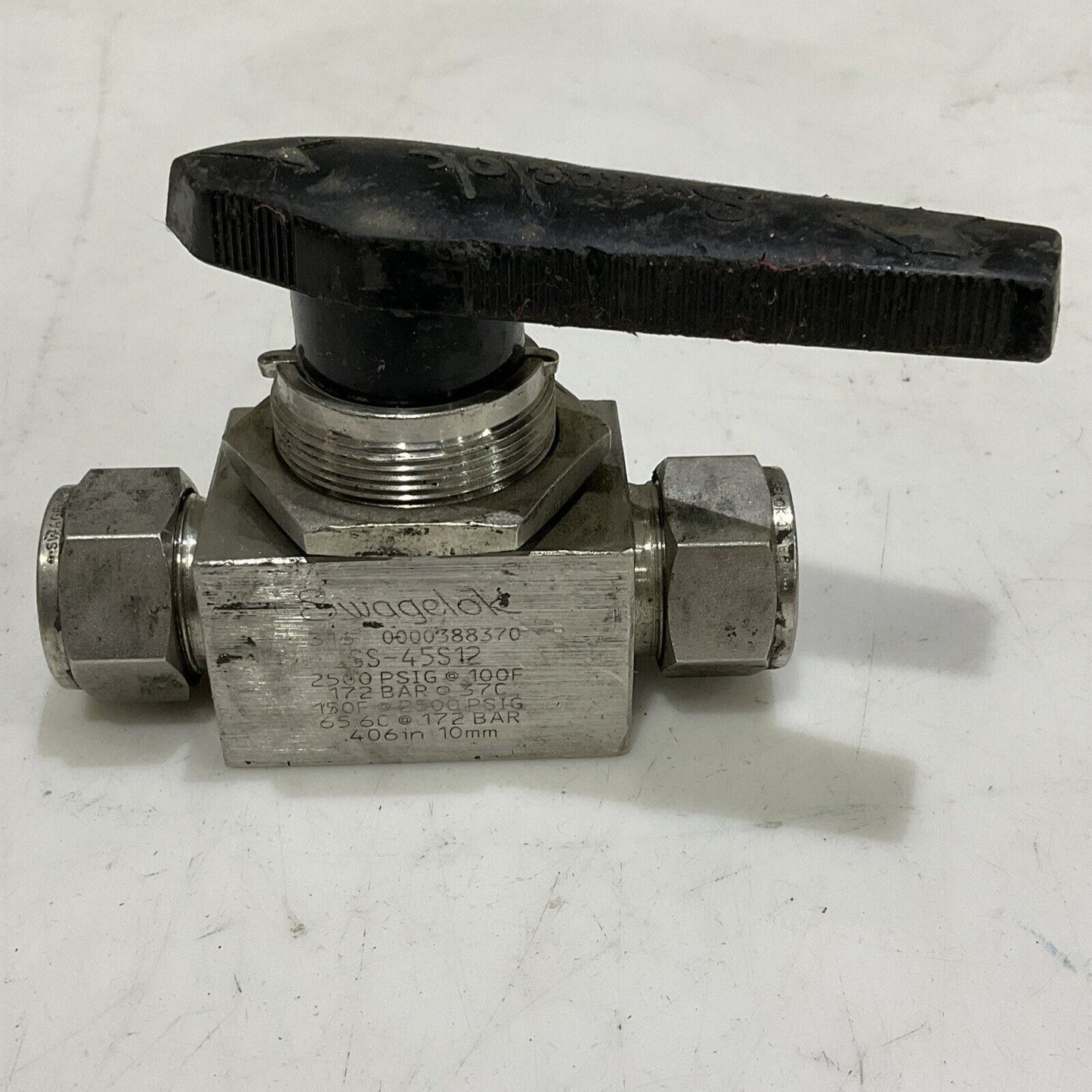 SWAGELOK SS-45S12 HIGH PRESSURE BALL VALVE 2500 PSIG 172 BAR G7T