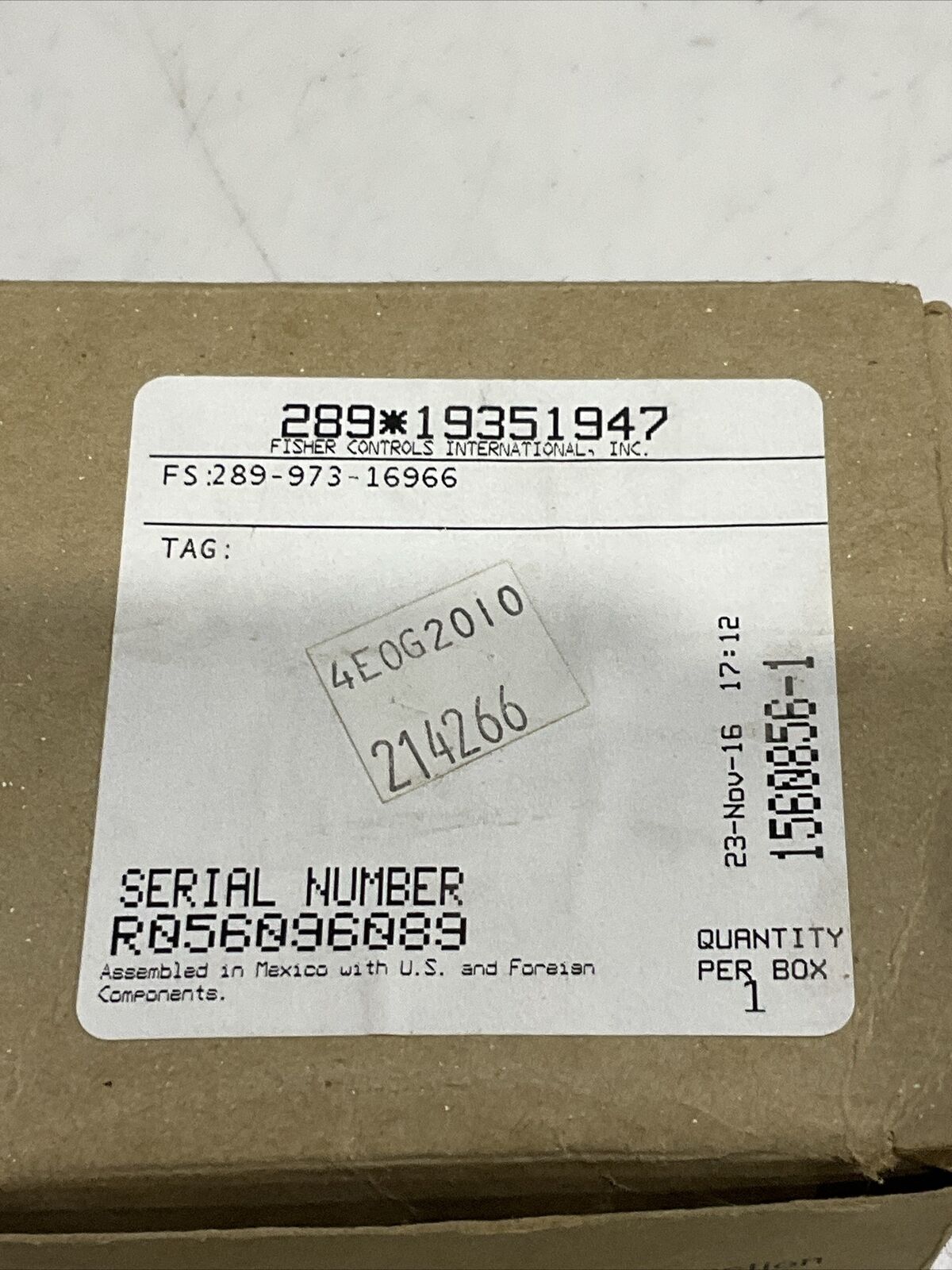 FISHER 289A PRESSURE RELIEF VALVE 1/4" 289-19351945 3-13 PSI LOT OF 4 G7T