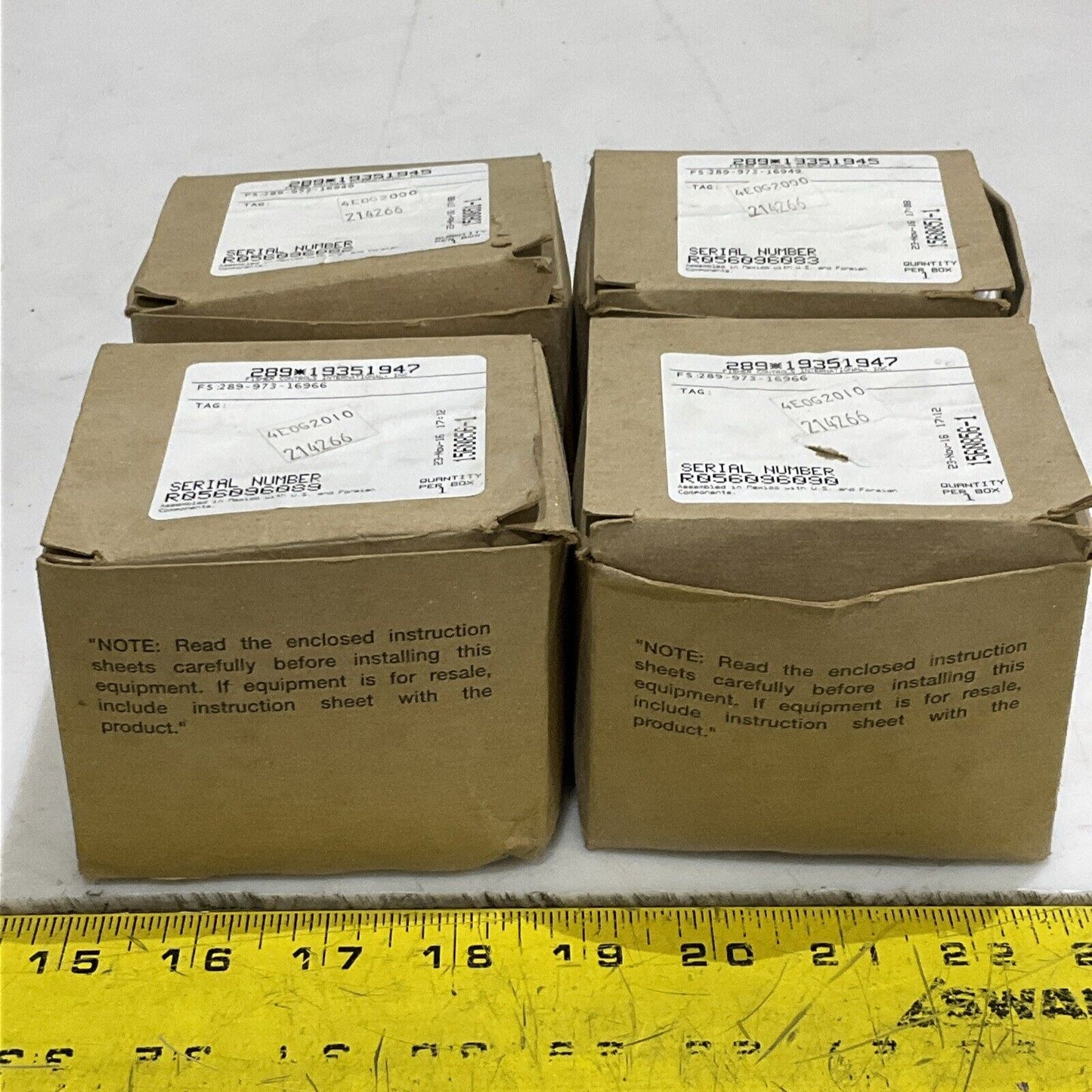 FISHER 289A PRESSURE RELIEF VALVE 1/4" 289-19351945 3-13 PSI LOT OF 4 G7T